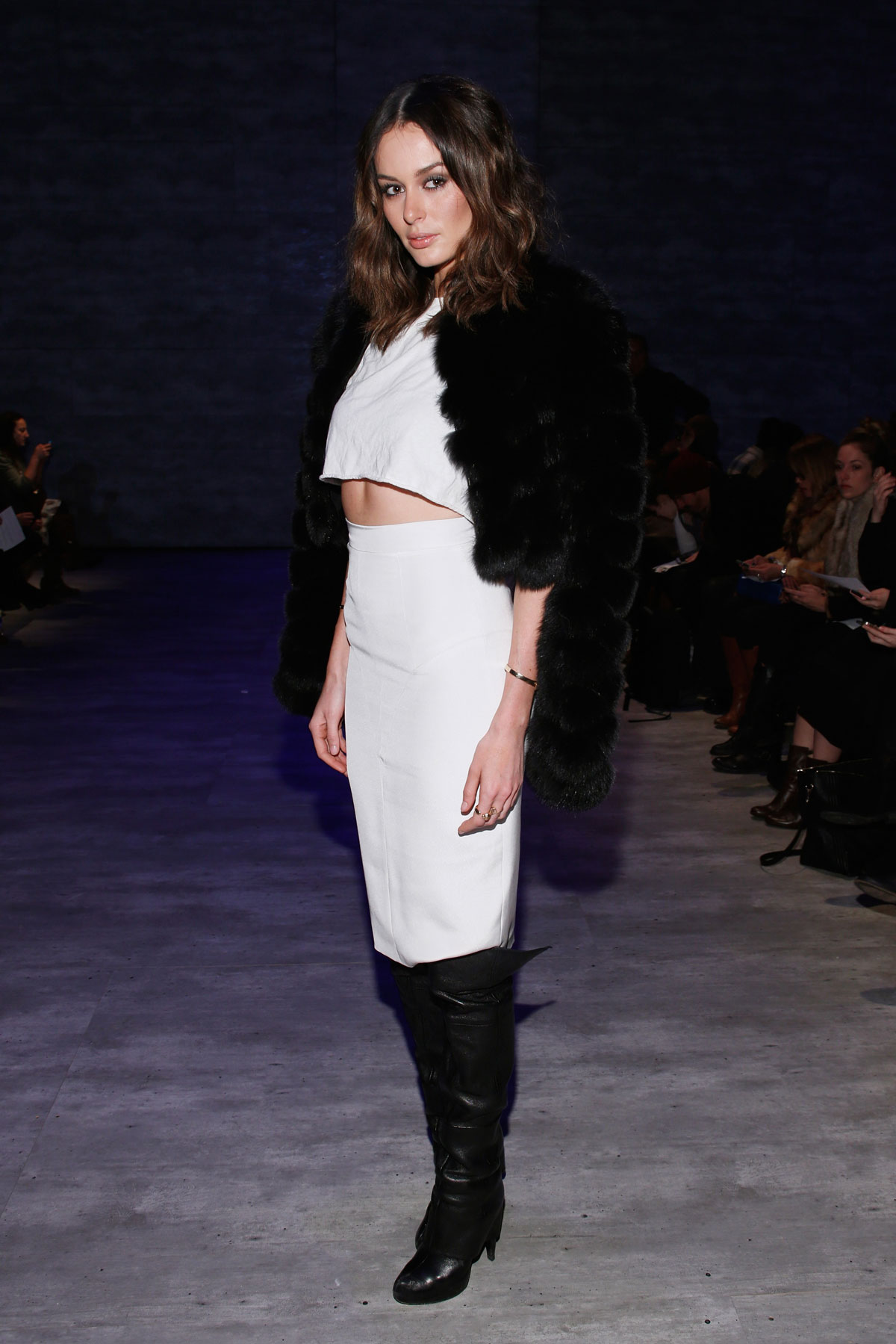 Nicole Trunfio attends Mathieu Mirano Fashion Show