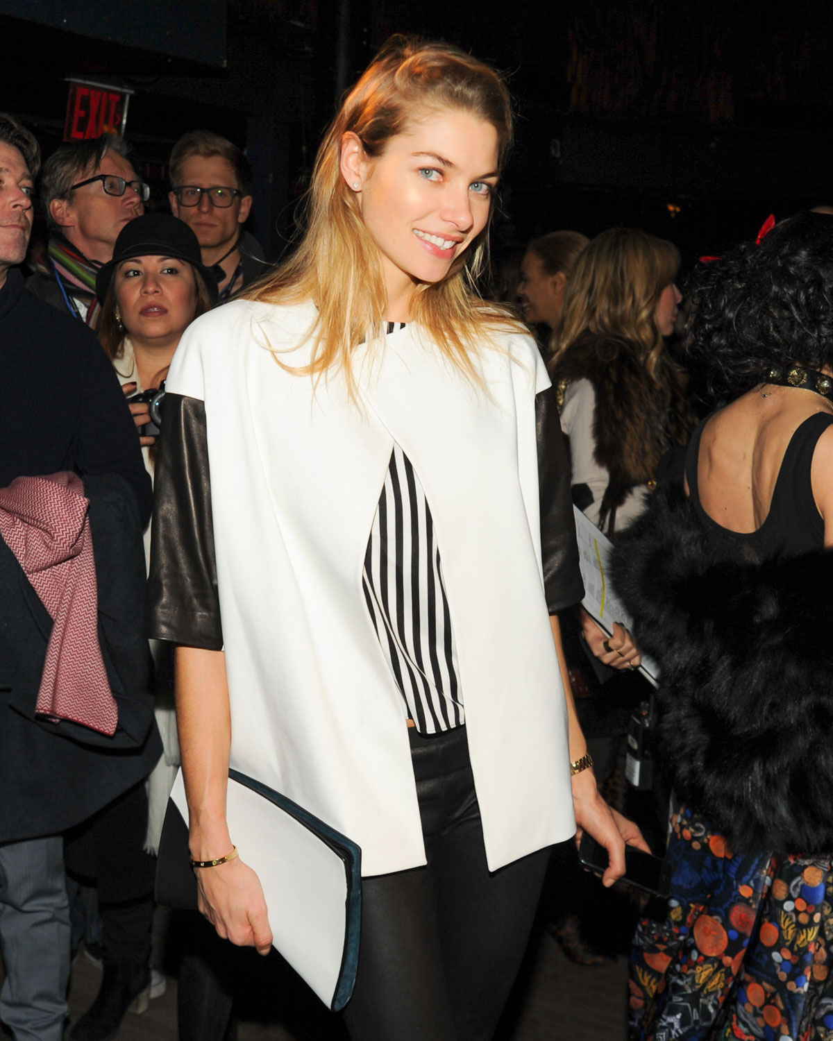 Jessica Hart attends Alice and Olivia’s Fall 2014 Presentation