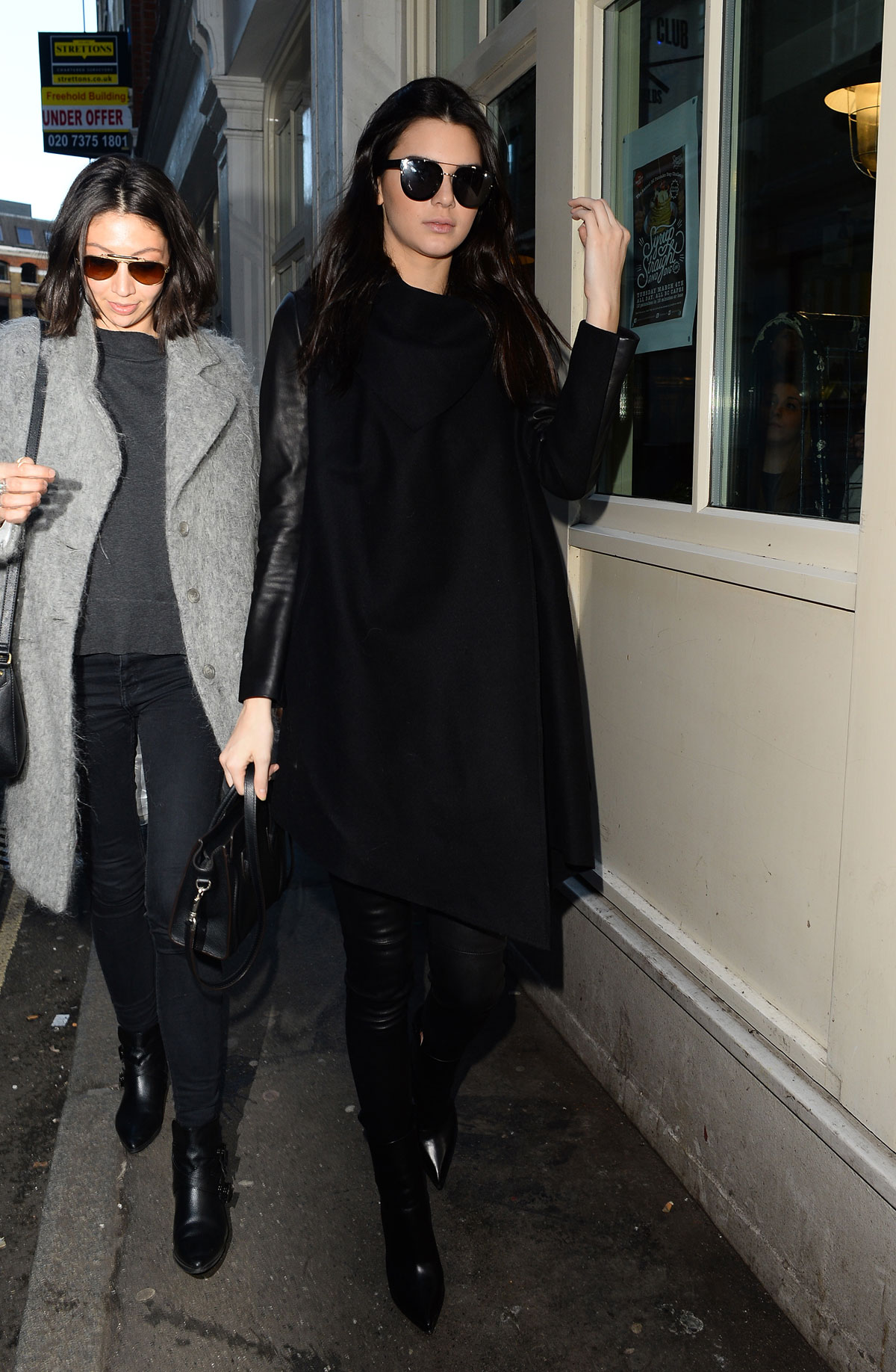 Kendall Jenner out in East London