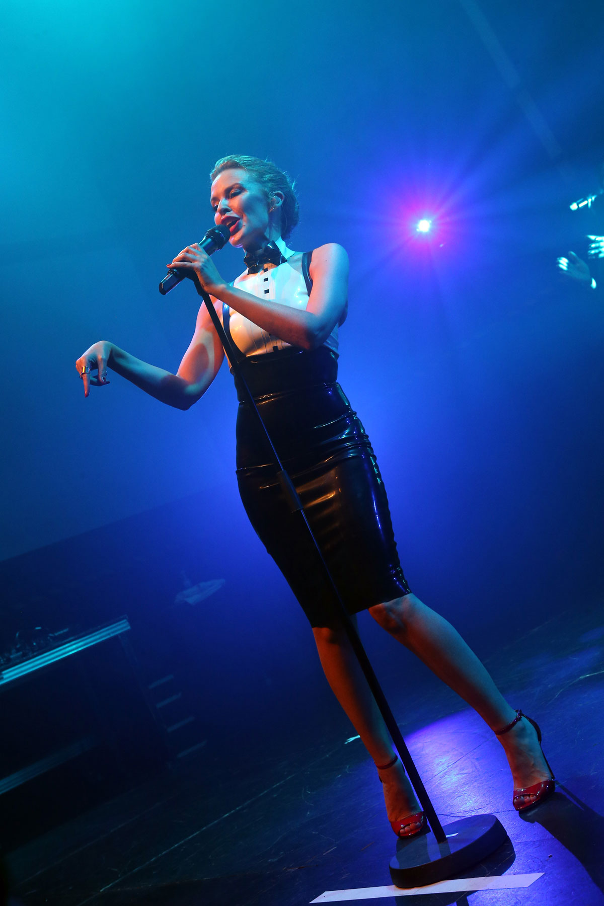 Kylie Minogue performs at La Gaite Lyrique for Colette French Kiss Love Music Night