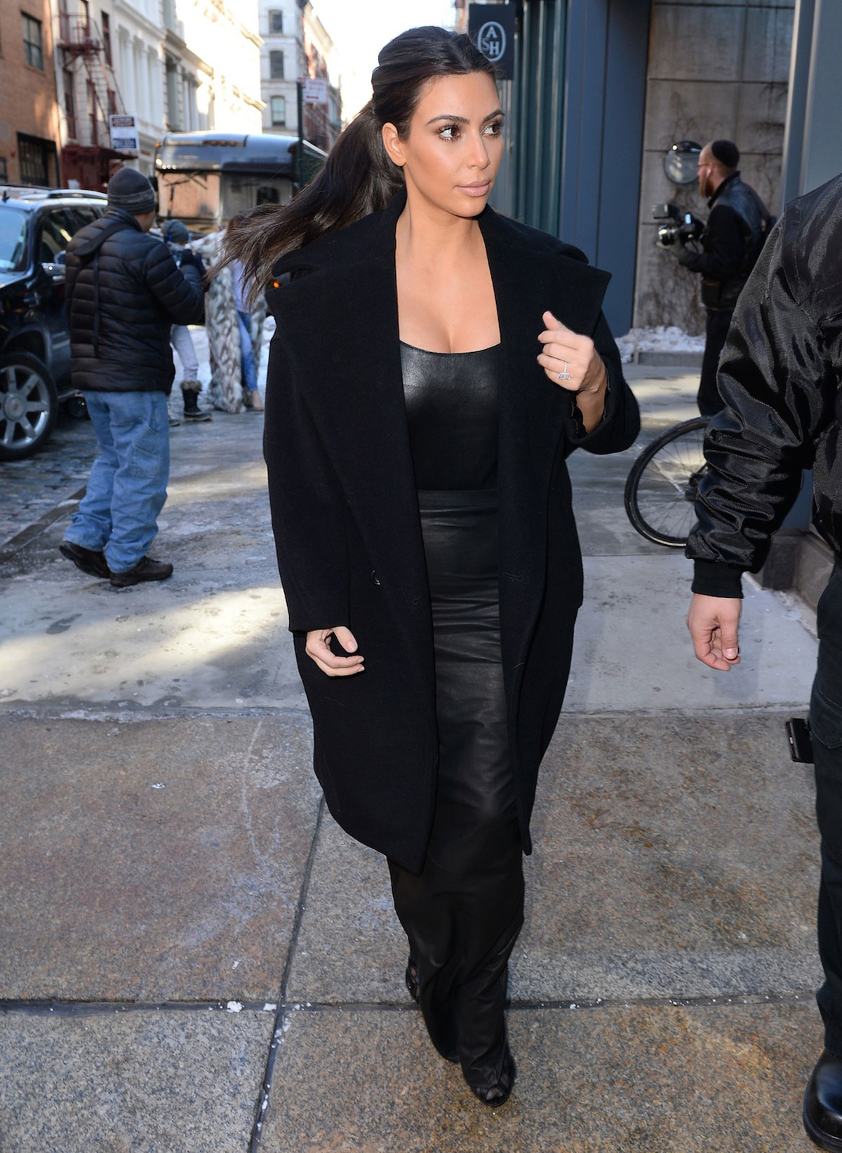 Kim Kardashian shopping in Soho NYC