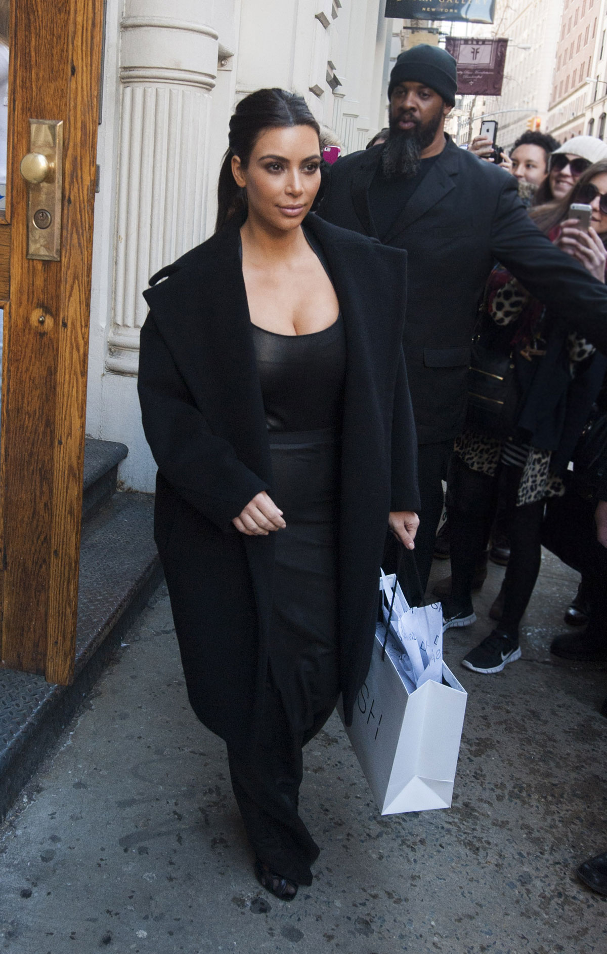 Kim Kardashian shopping in Soho NYC