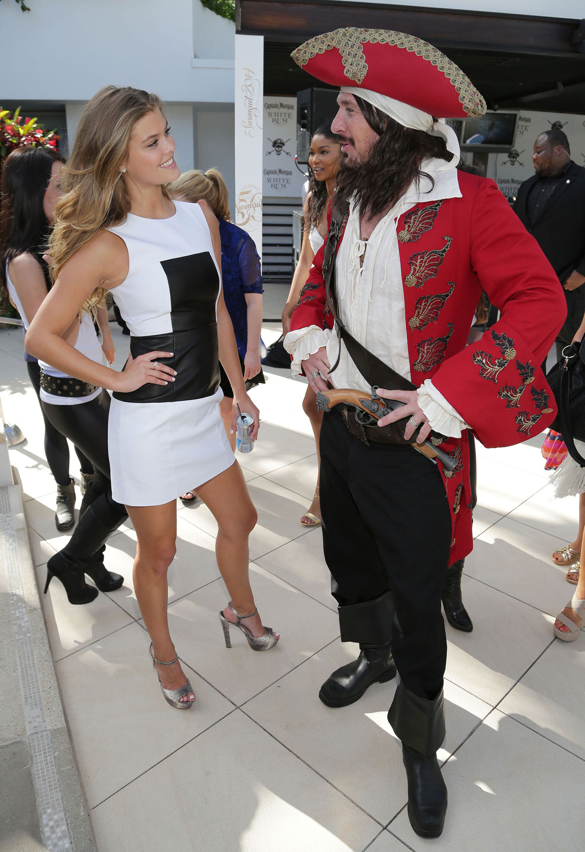 Nina Agdal attends Captain Morgan White Rum