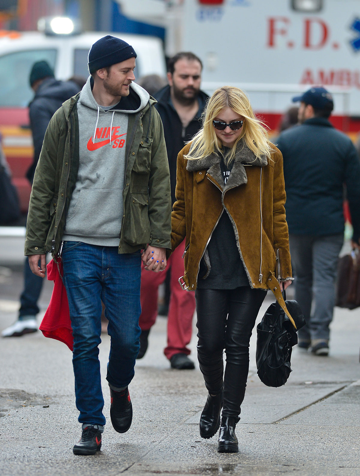 Dakota Fanning out in NYC