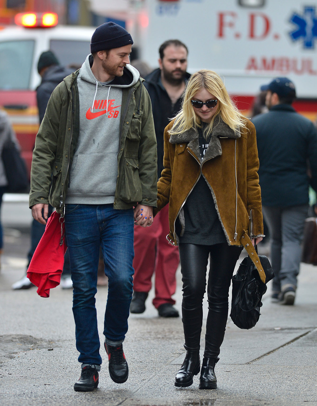 Dakota Fanning out in NYC