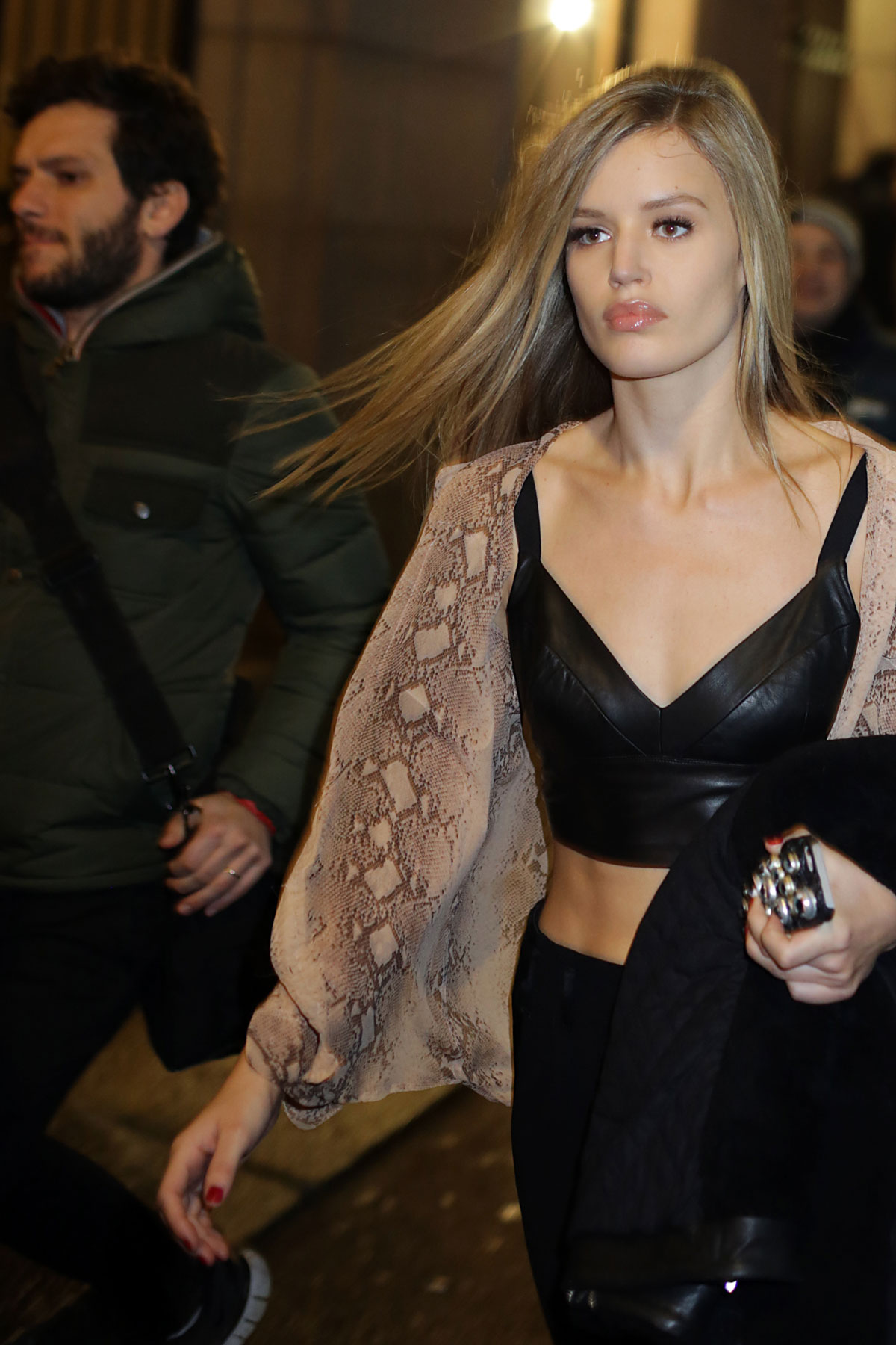 Georgia May Jagger attends Versace FW14 show