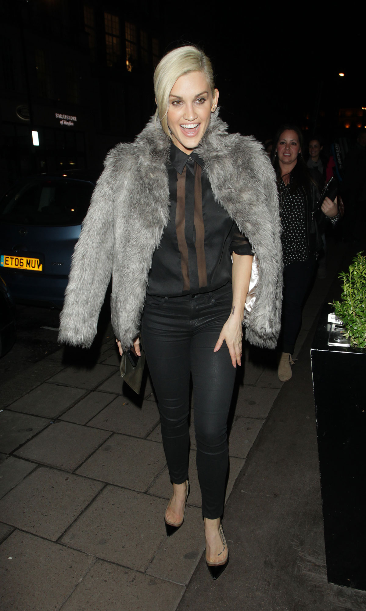 Ashley Roberts seen at the Mayfair Hotel