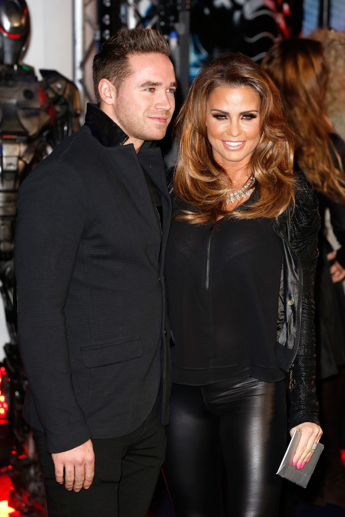Katie Price attends the World Premiere of Robocop