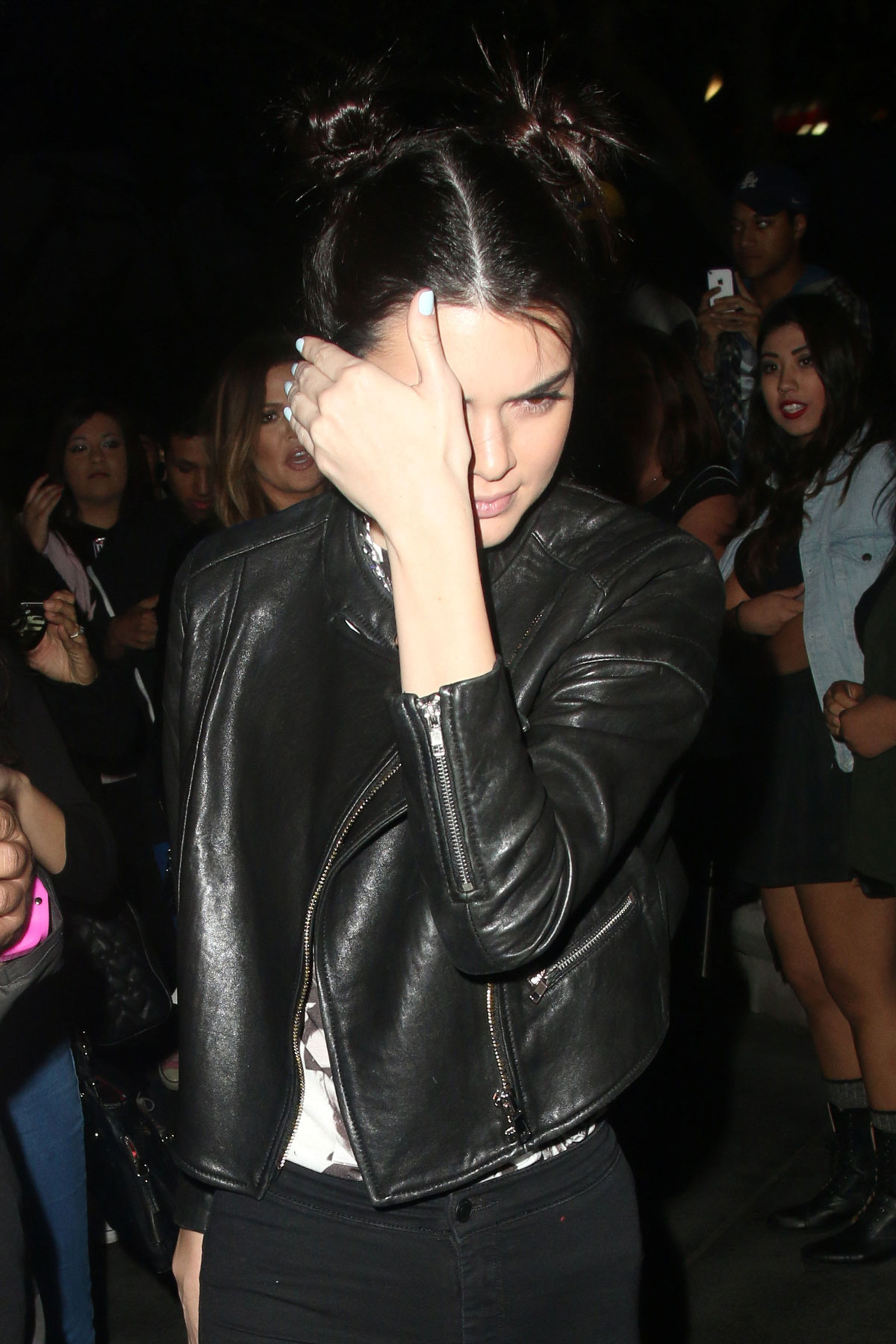 Kendall Jenner at Staples Center to watch Miley Cyrus perform