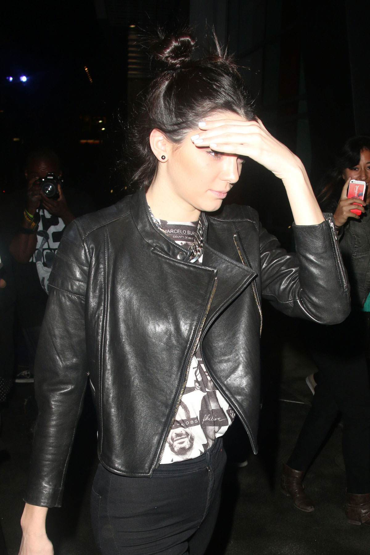 Kendall Jenner at Staples Center to watch Miley Cyrus perform