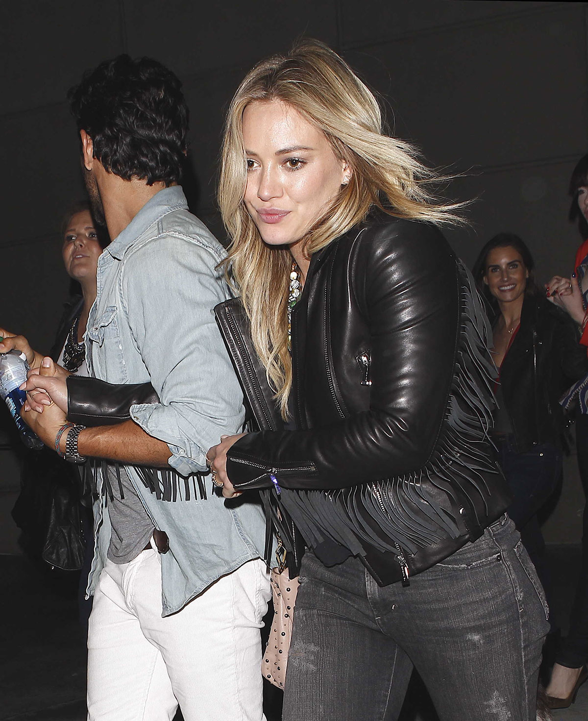 Hilary Duff at Staples Centre for a Miley Cyrus Concert