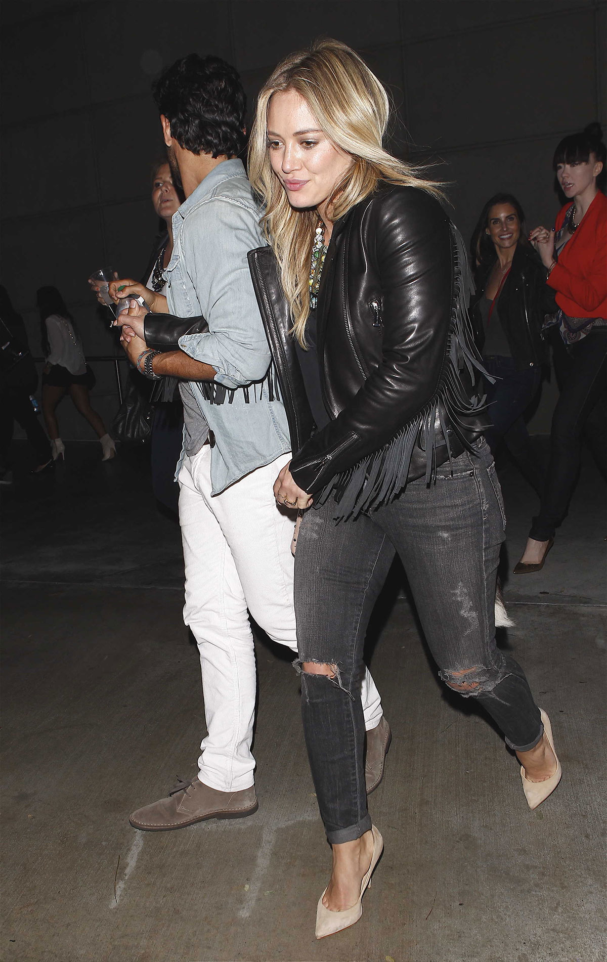 Hilary Duff at Staples Centre for a Miley Cyrus Concert