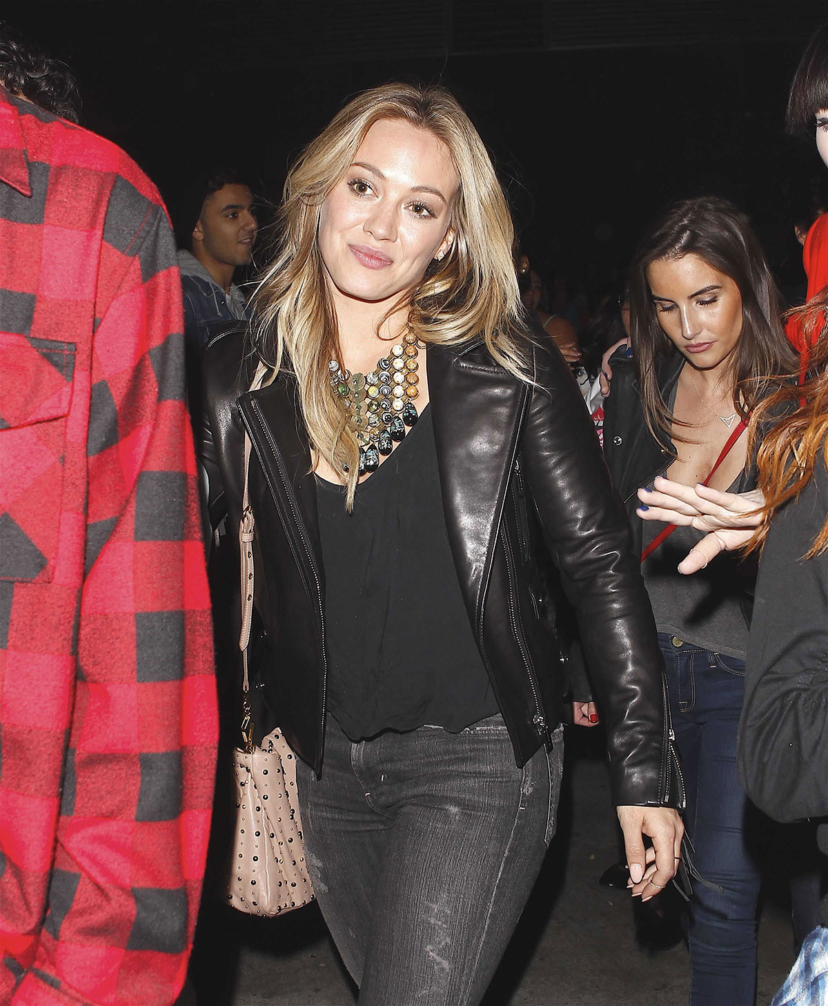 Hilary Duff at Staples Centre for a Miley Cyrus Concert