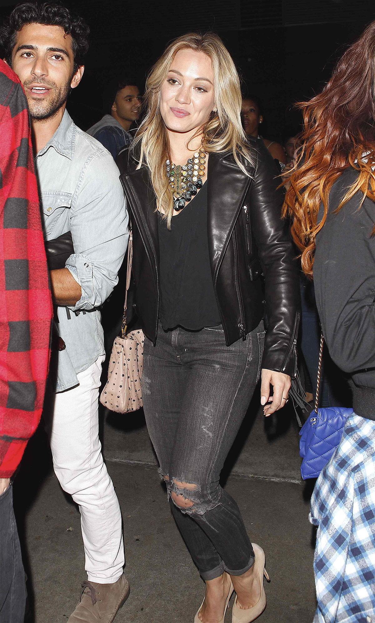 Hilary Duff at Staples Centre for a Miley Cyrus Concert