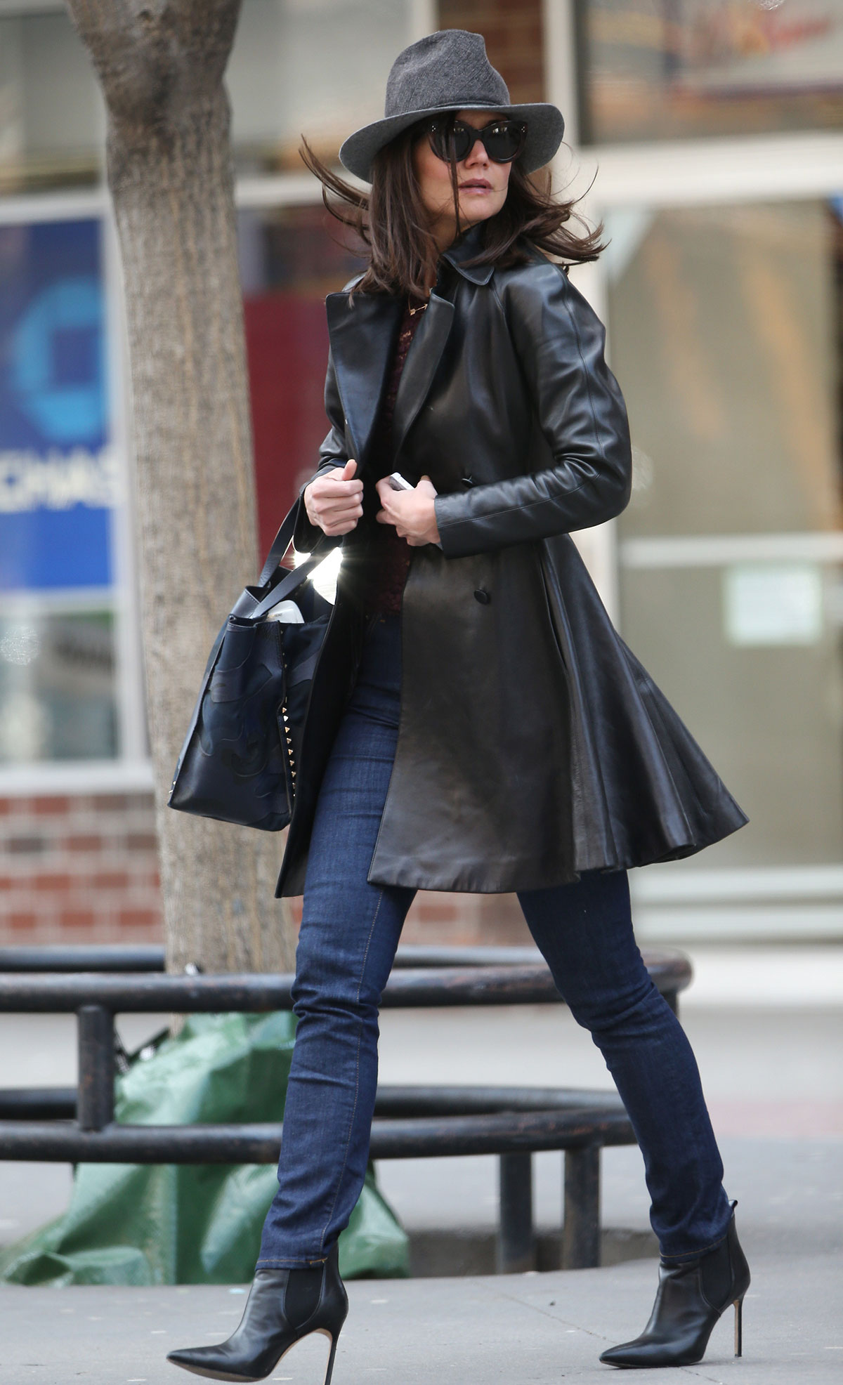 Katie Holmes out for lunch in New York