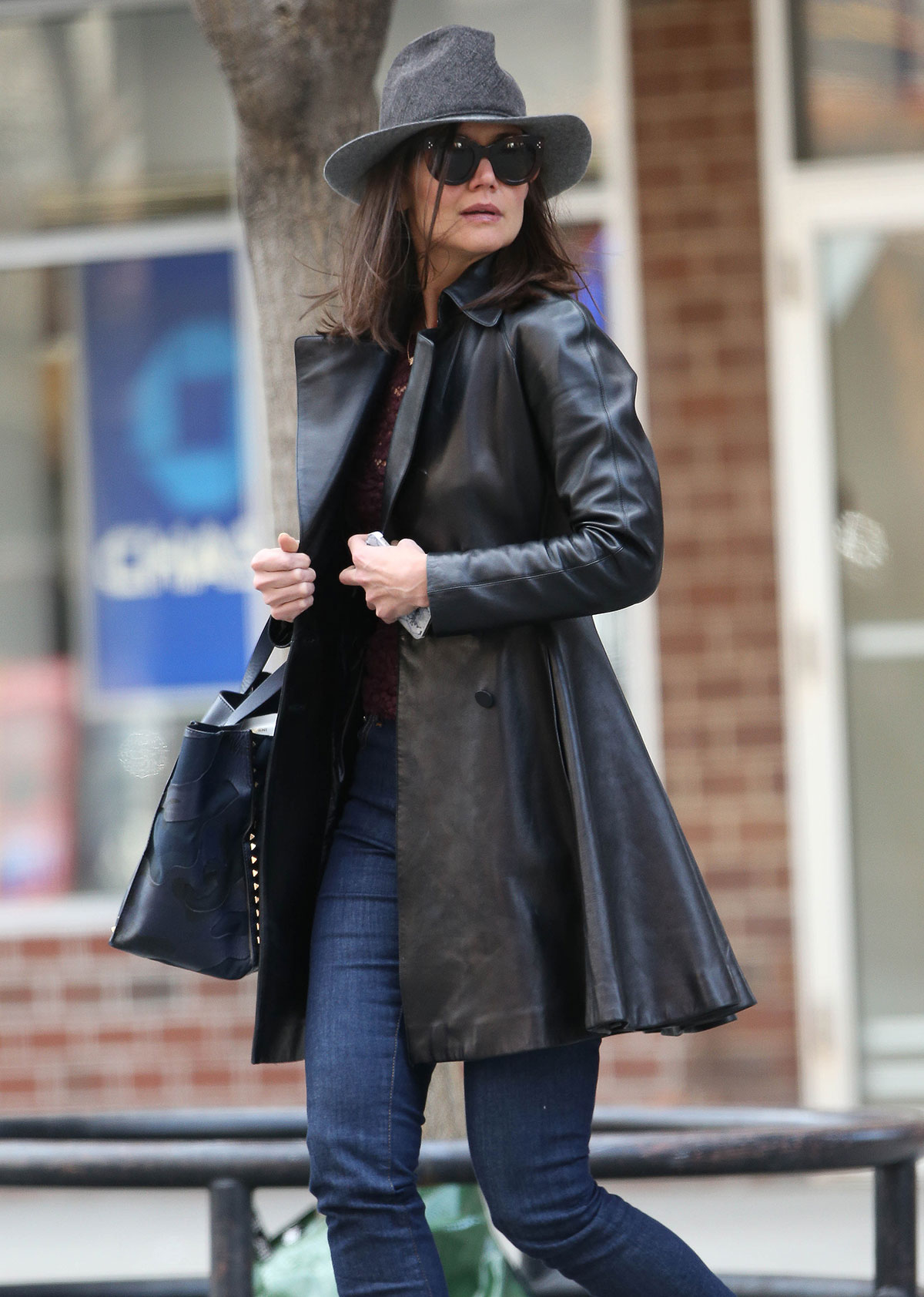 Katie Holmes out for lunch in New York