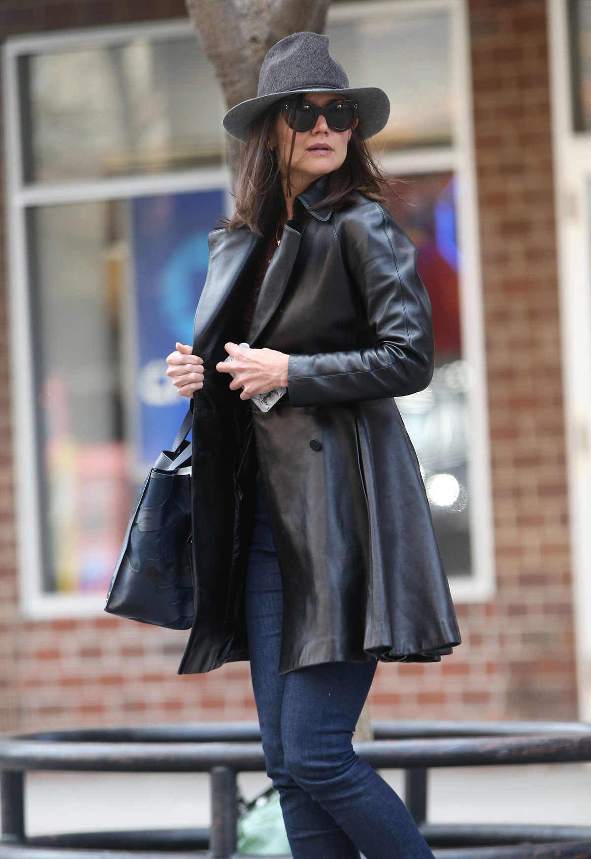 Katie Holmes out for lunch in New York