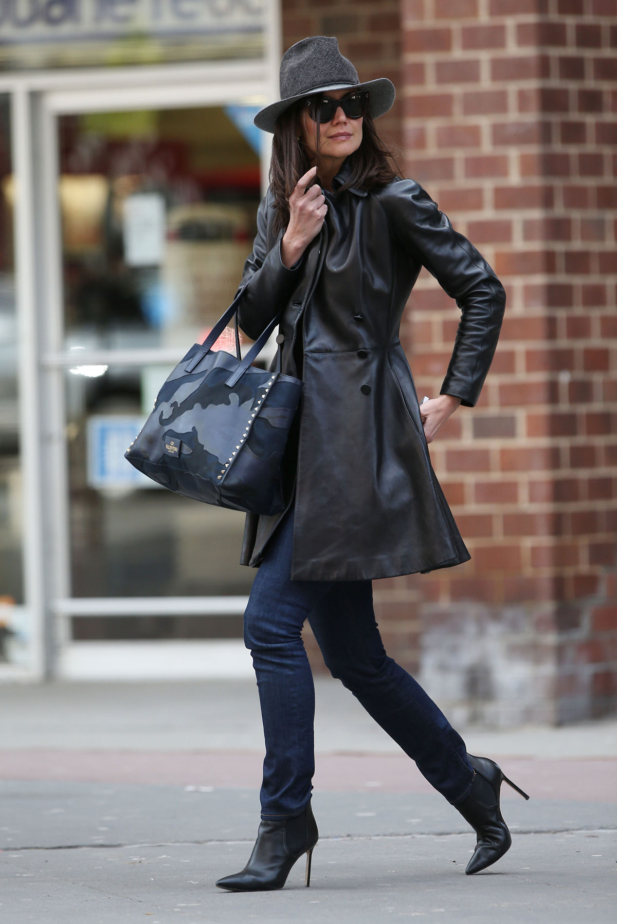 Katie Holmes out for lunch in New York