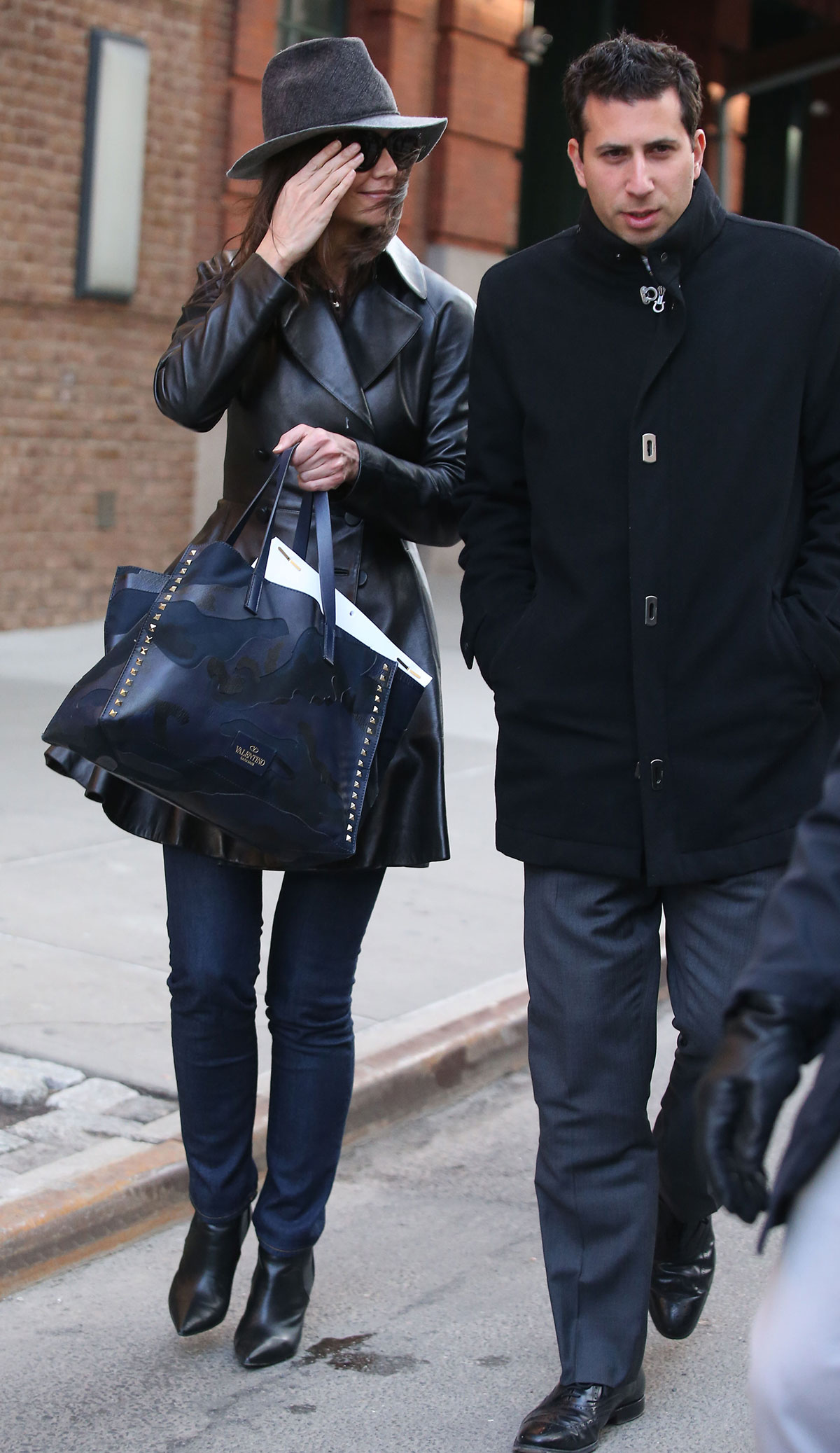 Katie Holmes out for lunch in New York