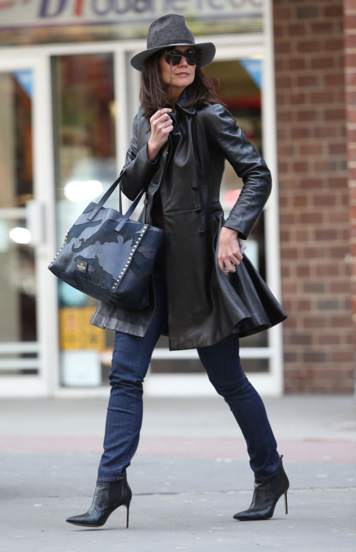 Katie Holmes out for lunch in New York