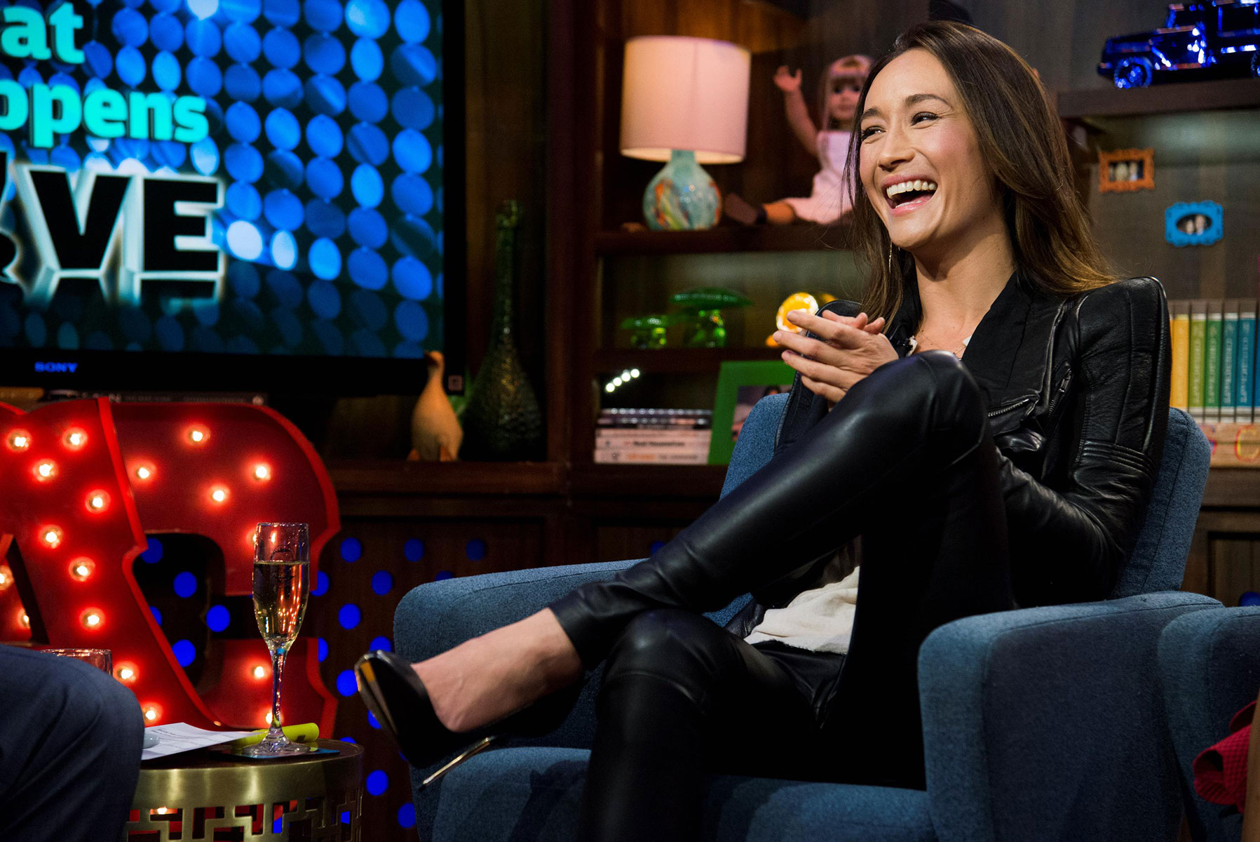 Maggie Q at Watch What Happens Live