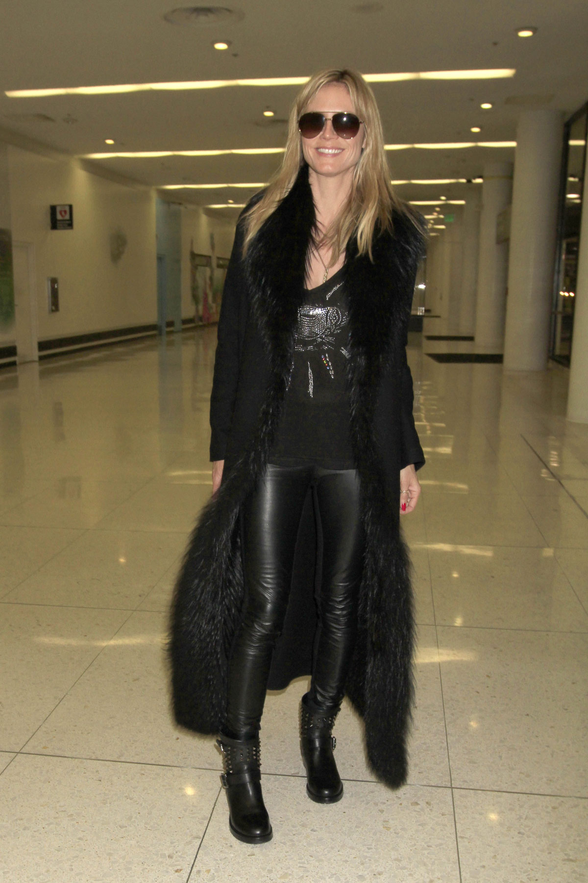 Heidi Klum arrives at LAX Airport