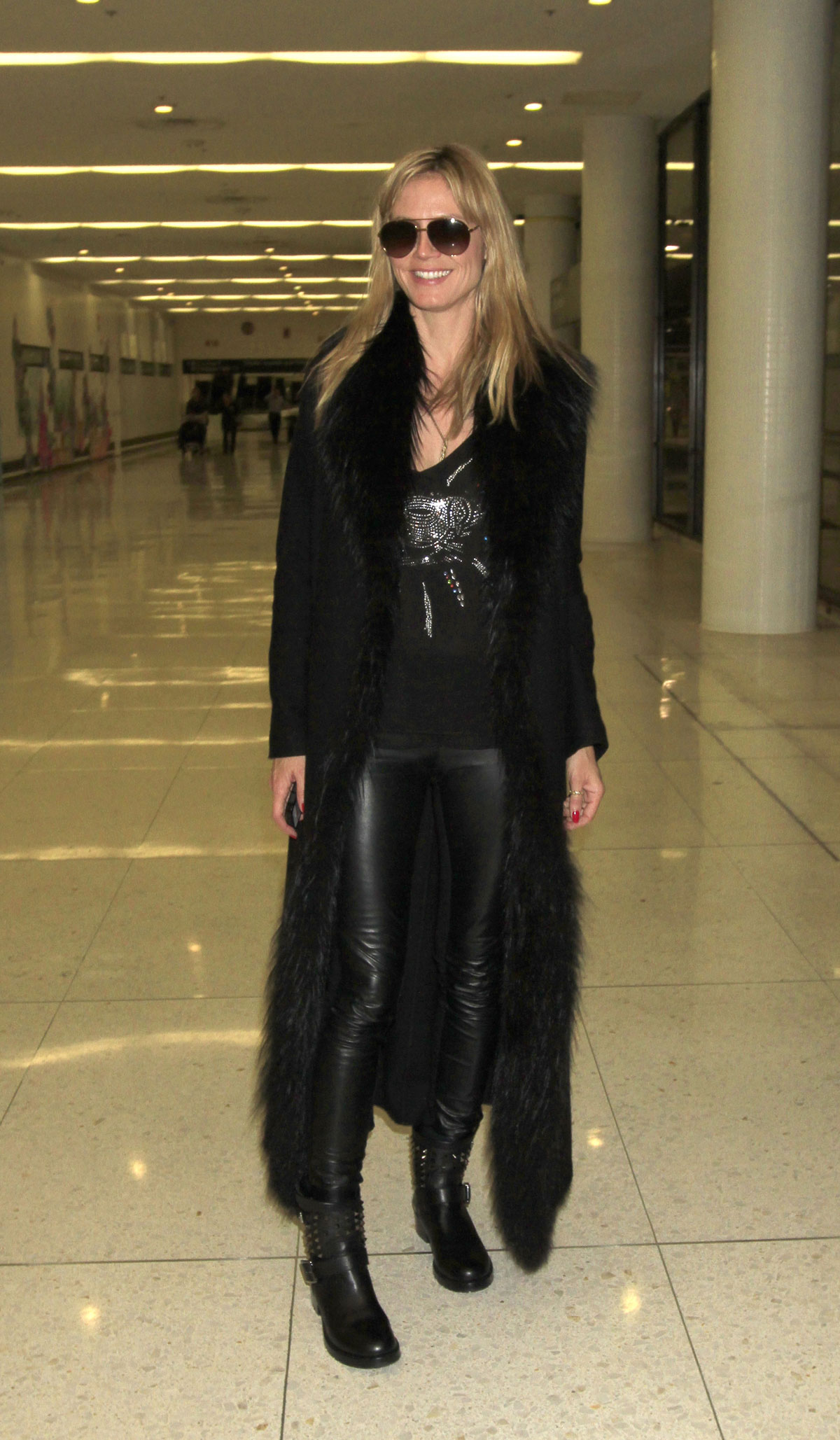 Heidi Klum arrives at LAX Airport