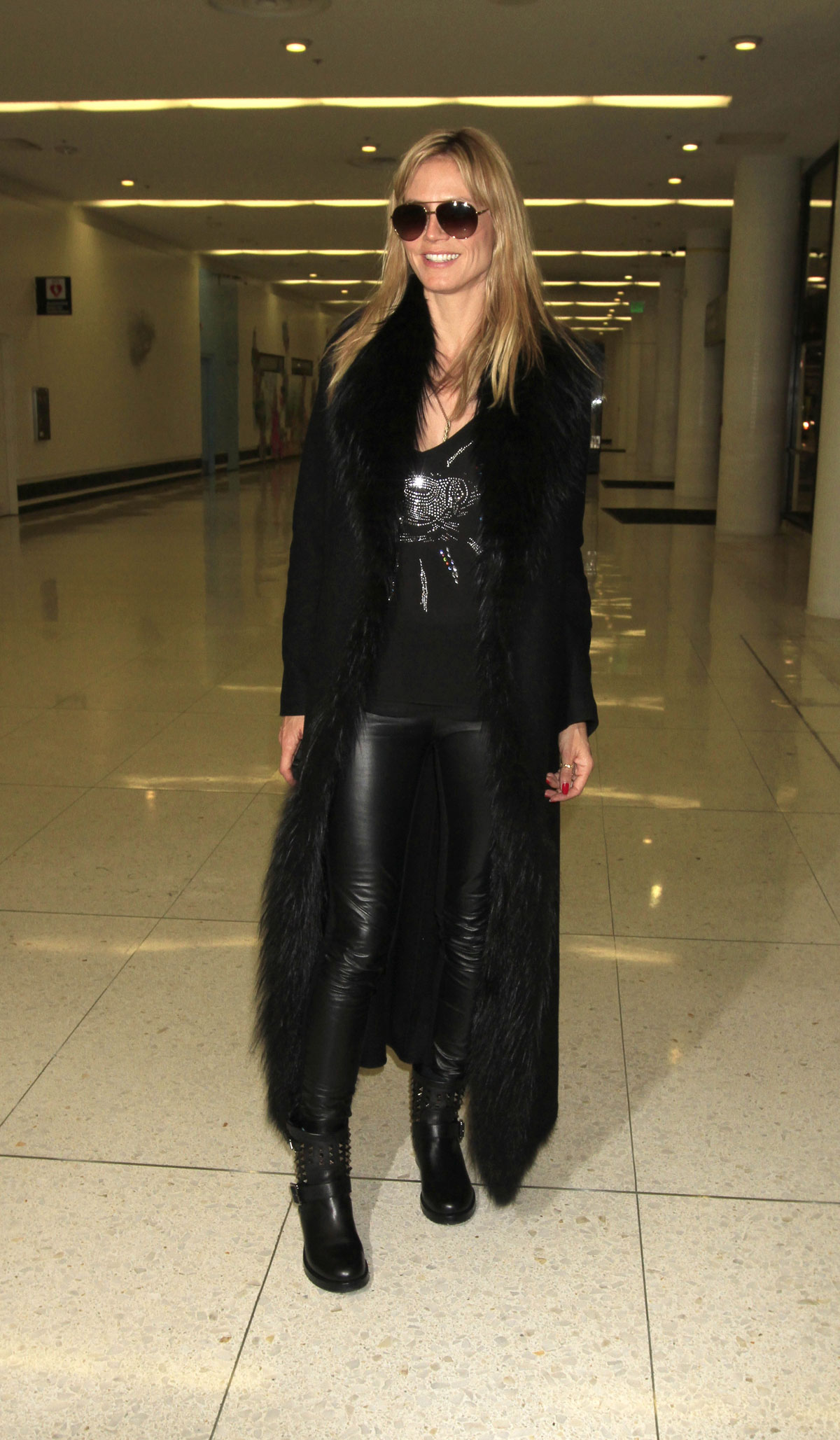 Heidi Klum arrives at LAX Airport