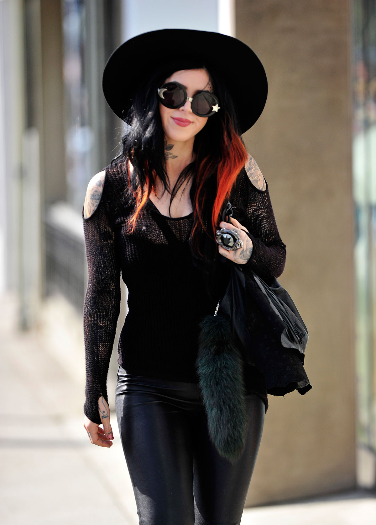 Kat Von D at Urth CaFfe in West Hollywood