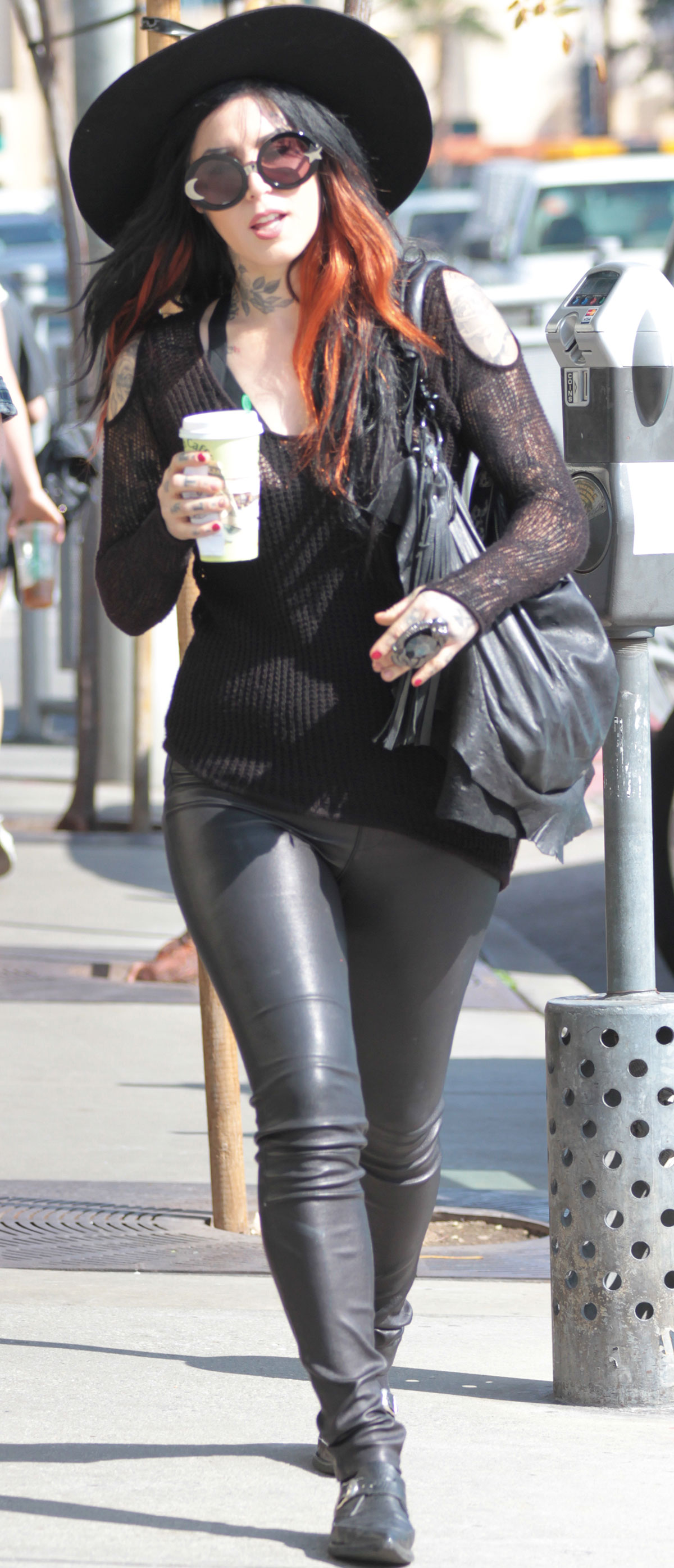 Kat Von D at Urth CaFfe in West Hollywood