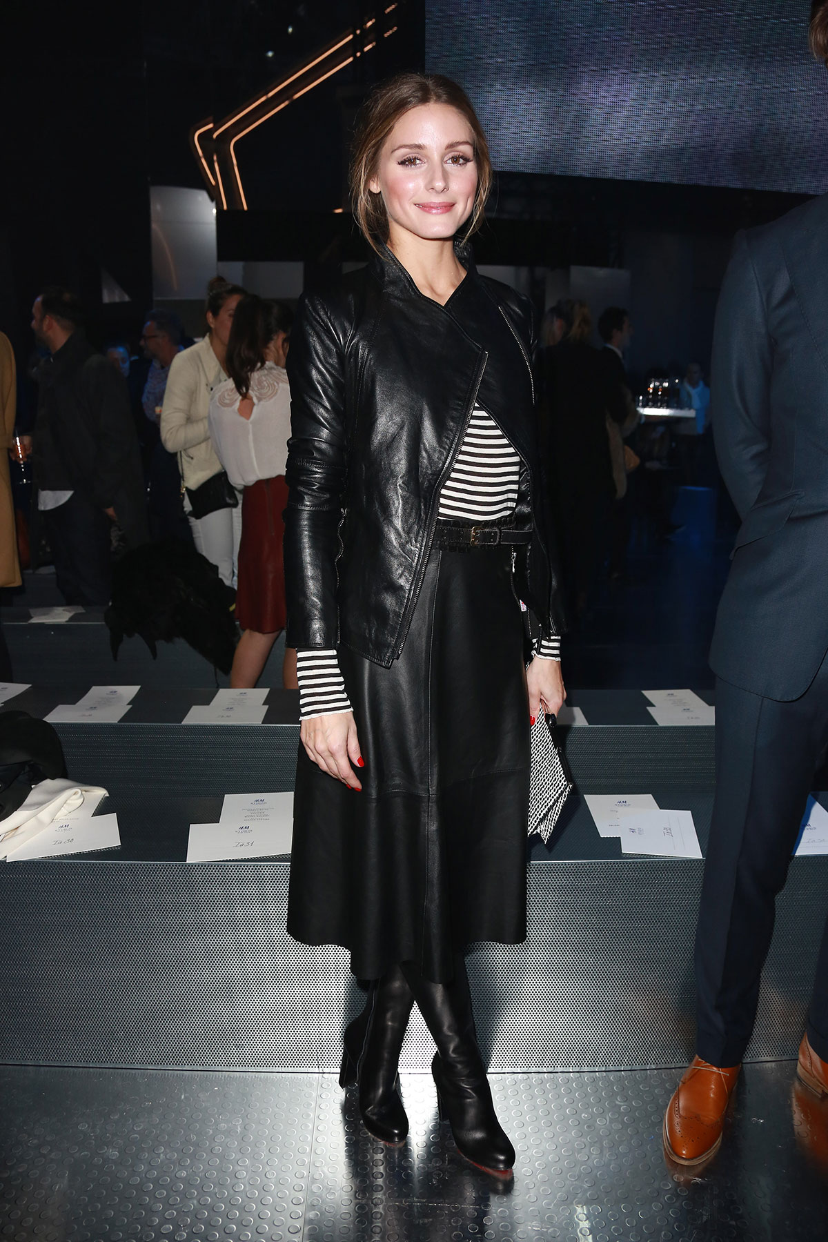 Olivia Palermo attends H&M Paris Fashion Show