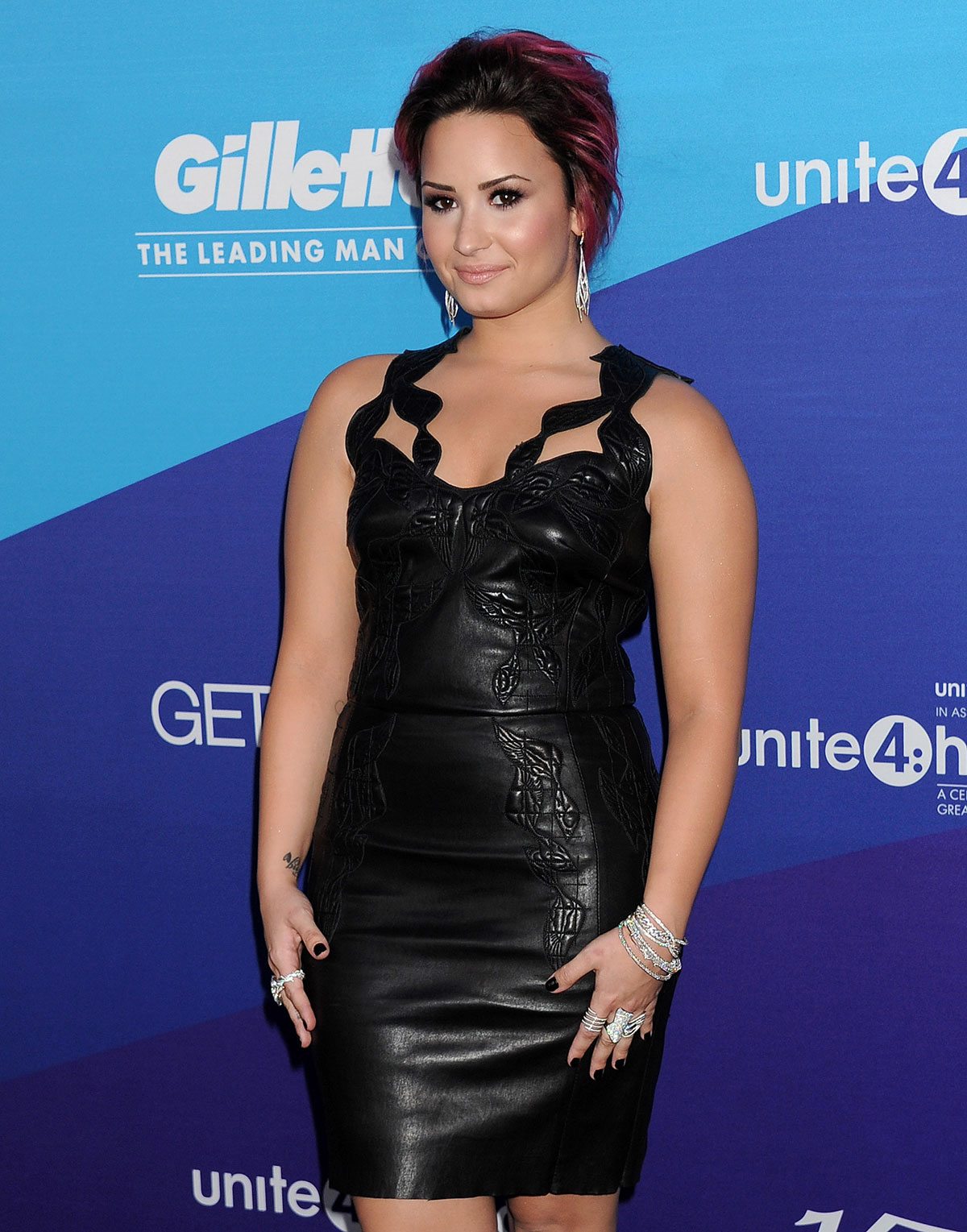 Demi Lovato attends The Gillette Leading Man Cam