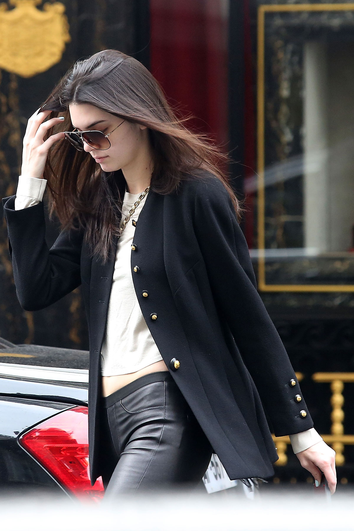 Kendall Jenner out in Paris