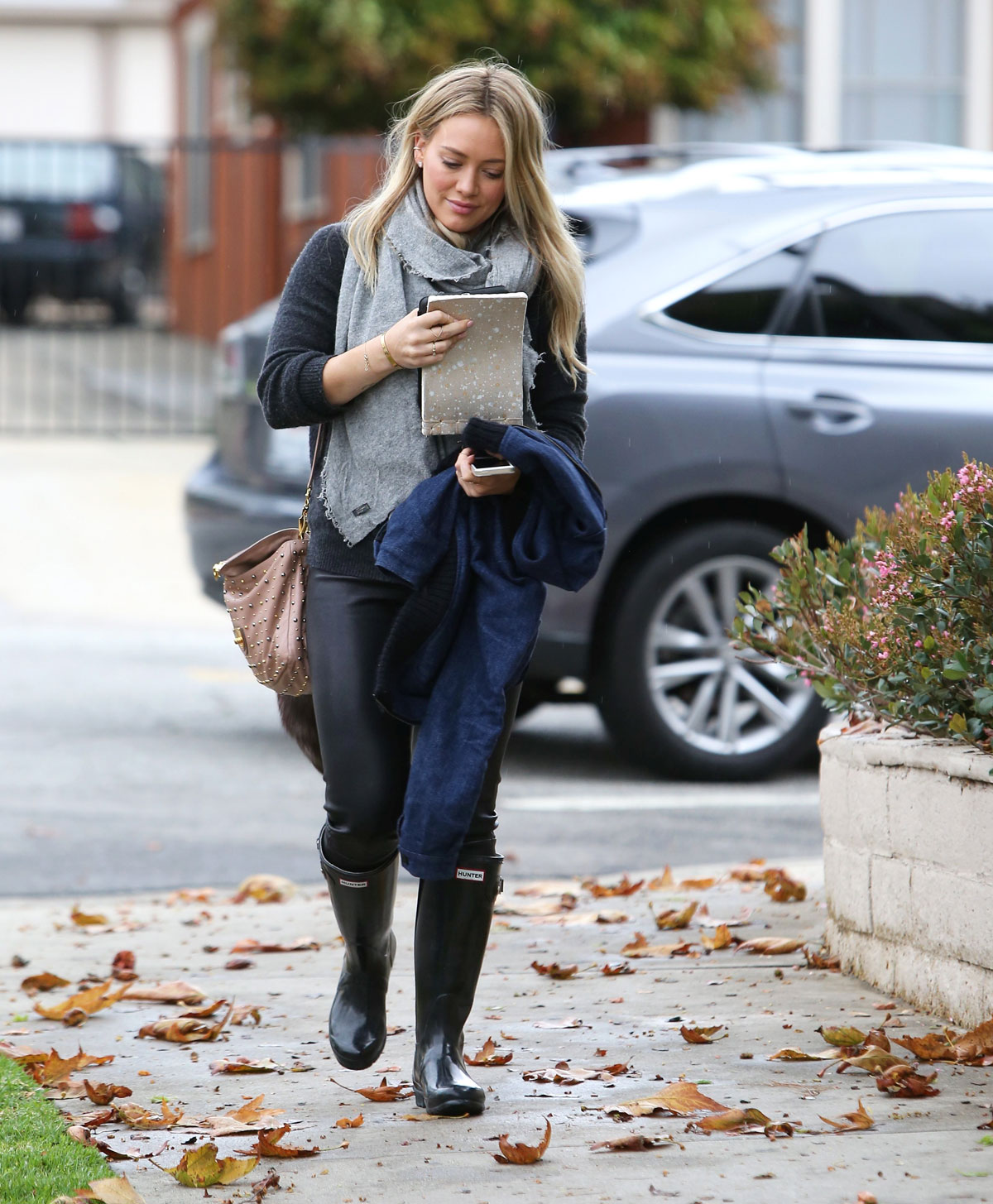 Hilary Duff was spotted while out in Beverly Hills