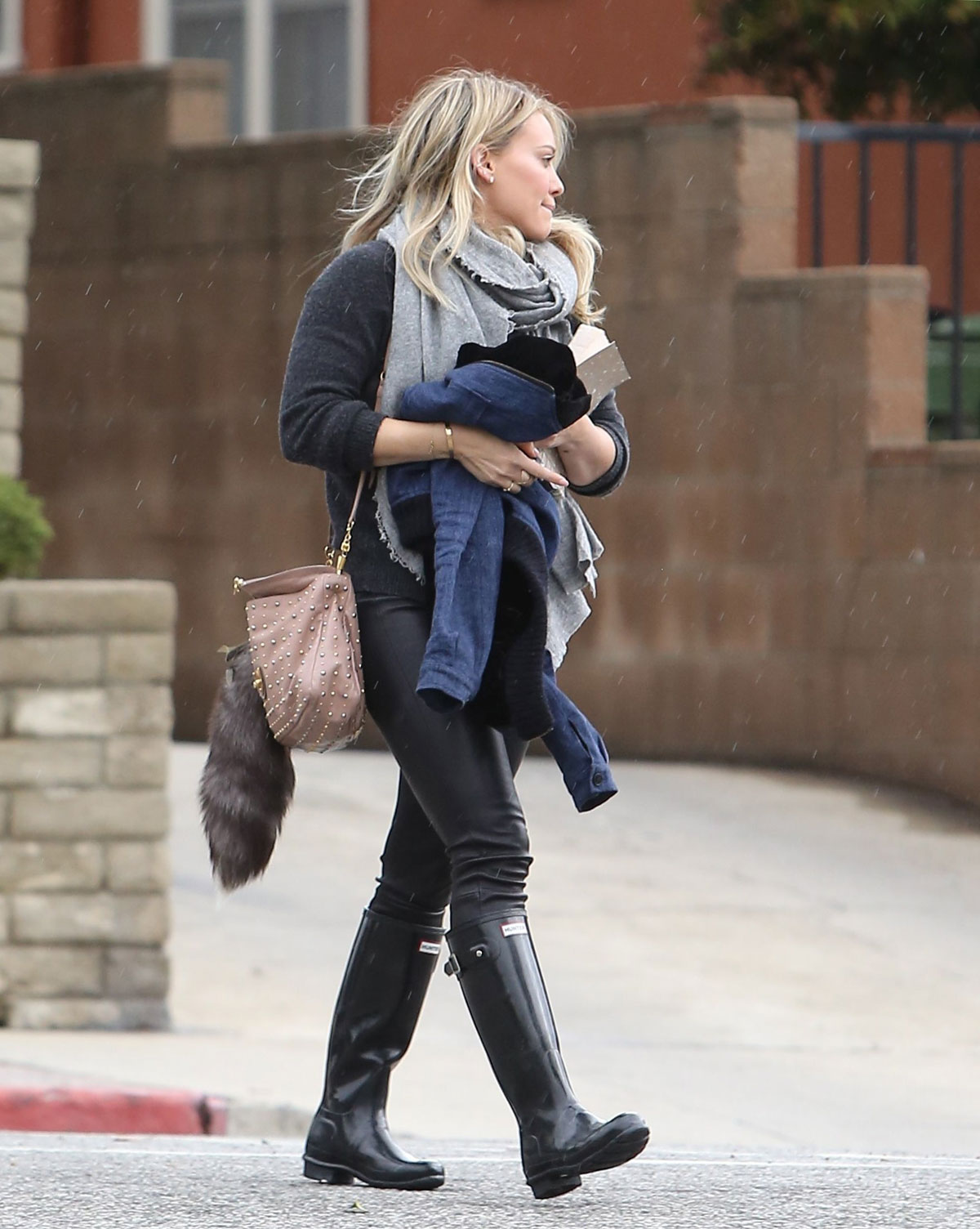 Hilary Duff was spotted while out in Beverly Hills