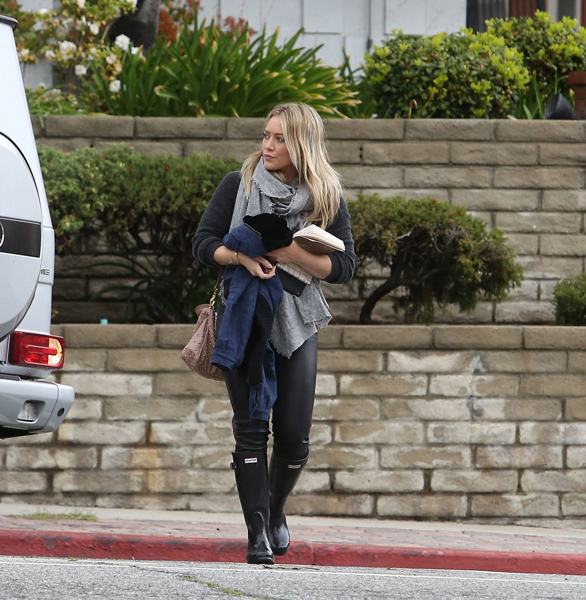 Hilary Duff was spotted while out in Beverly Hills