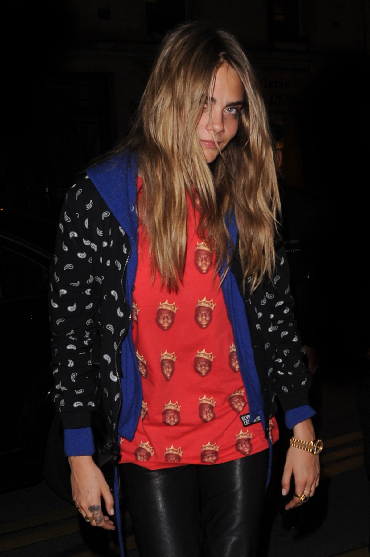 Cara Delevingne at the Le Bristol Hotel