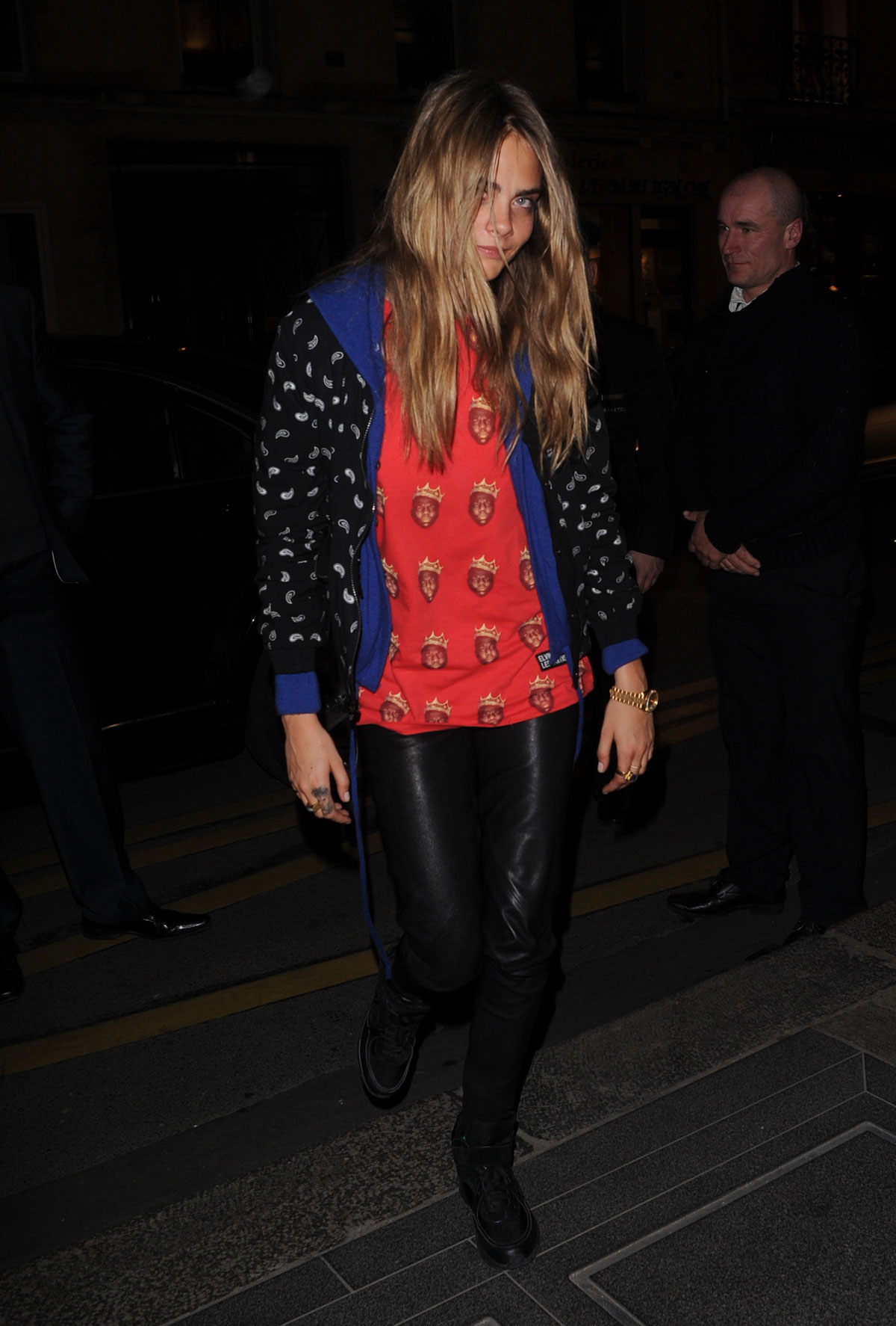 Cara Delevingne at the Le Bristol Hotel