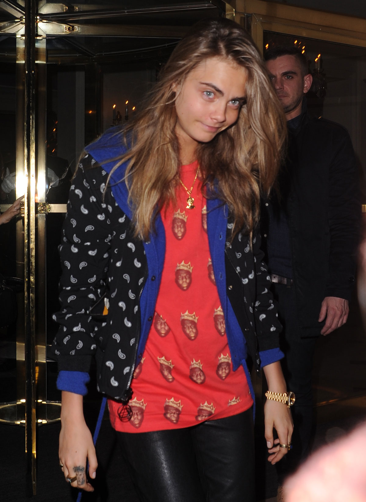 Cara Delevingne at the Le Bristol Hotel