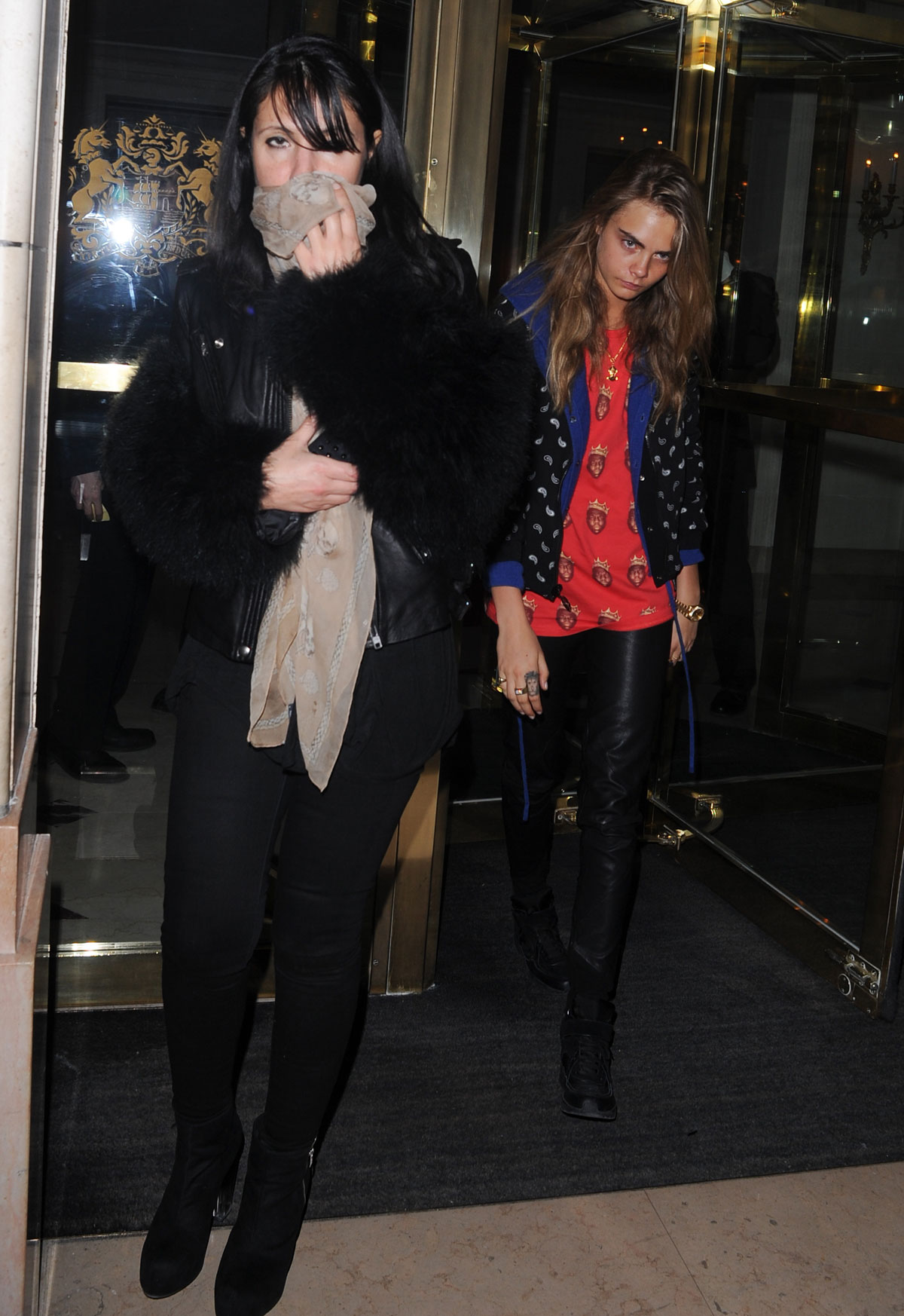 Cara Delevingne at the Le Bristol Hotel