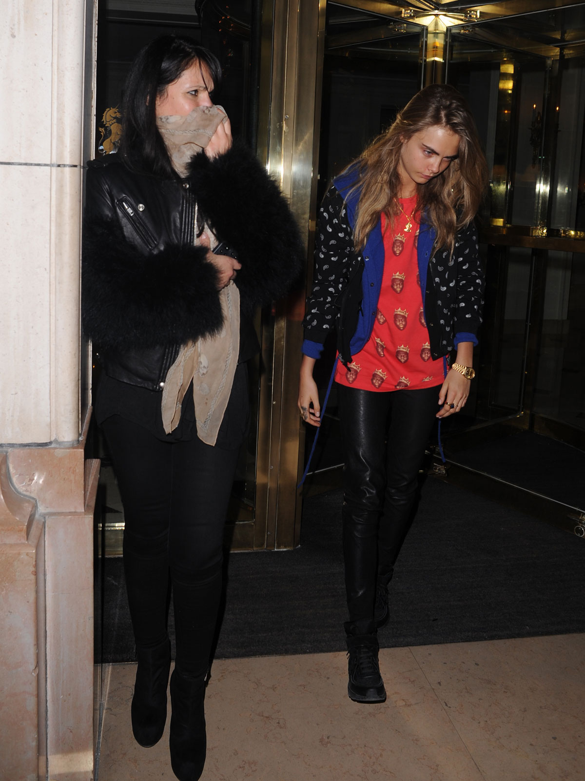 Cara Delevingne at the Le Bristol Hotel