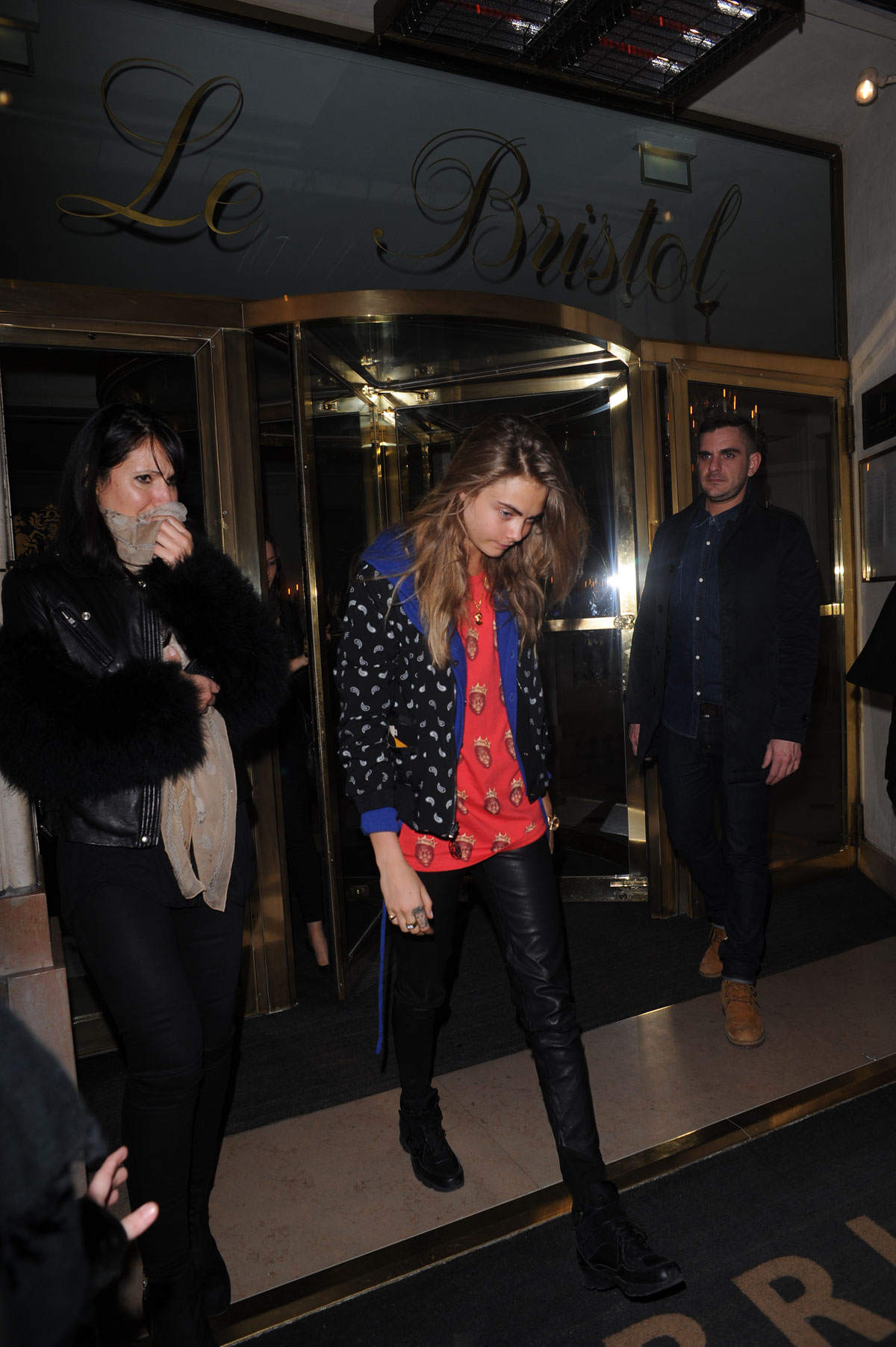 Cara Delevingne at the Le Bristol Hotel