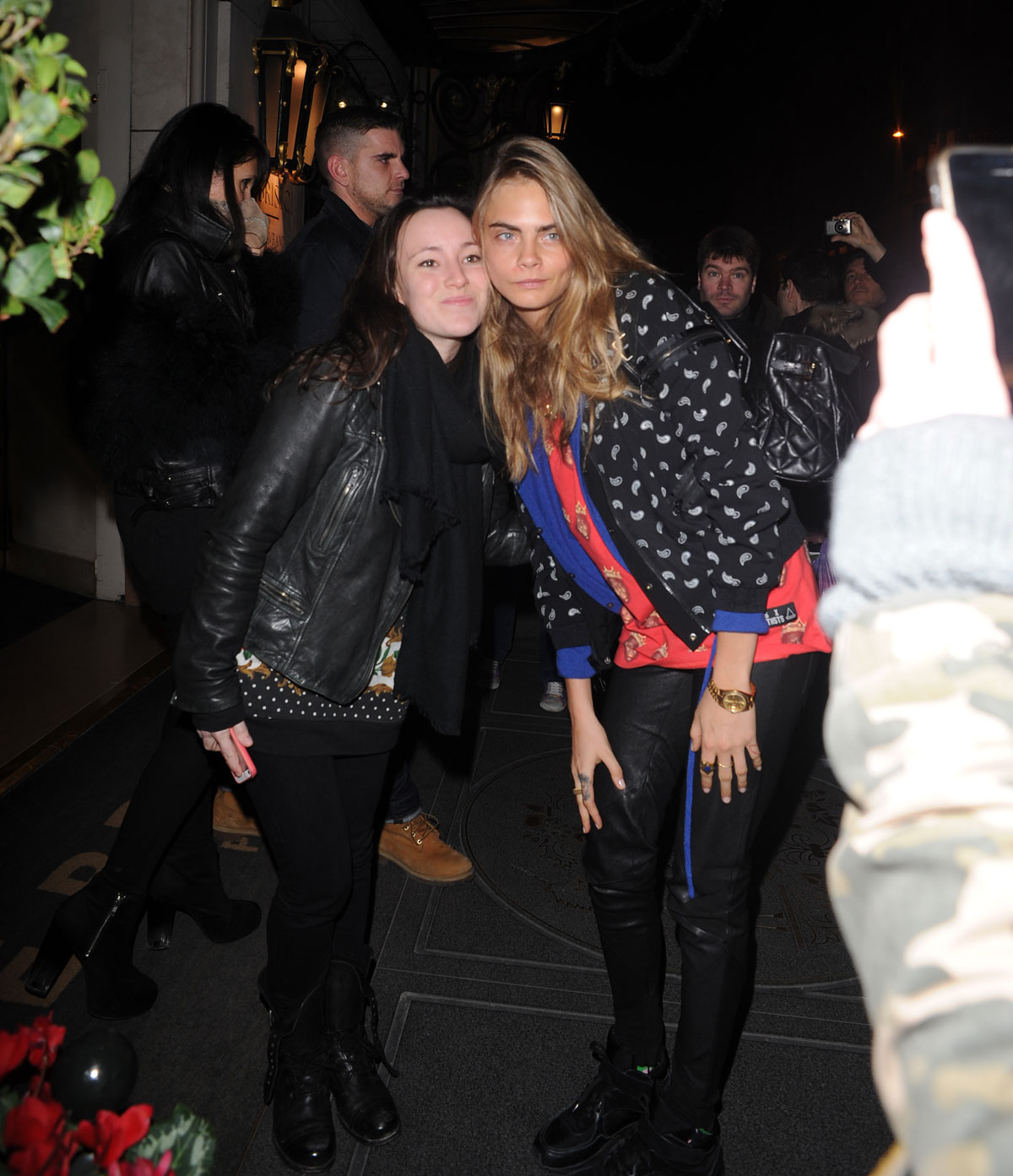 Cara Delevingne at the Le Bristol Hotel