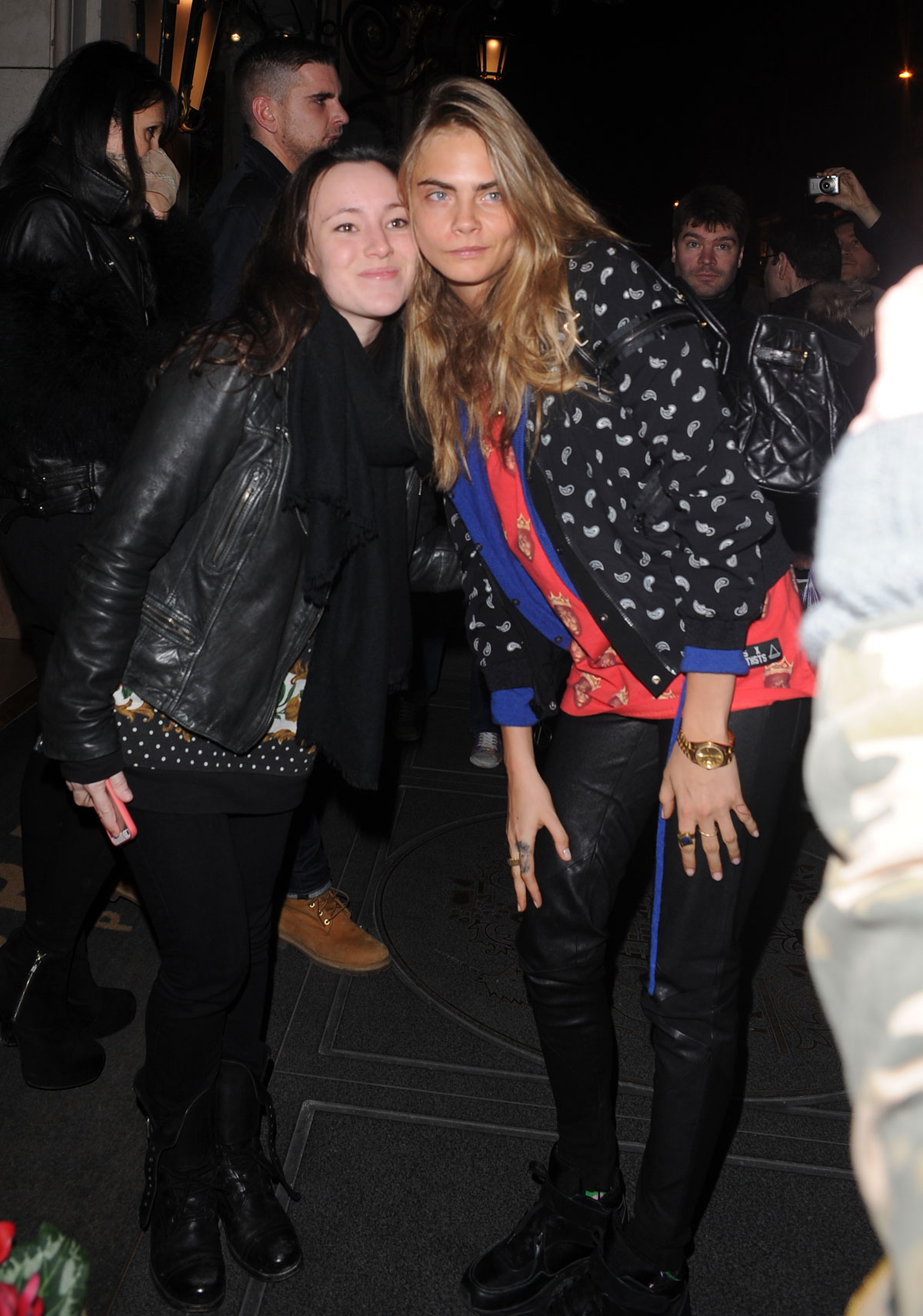 Cara Delevingne at the Le Bristol Hotel