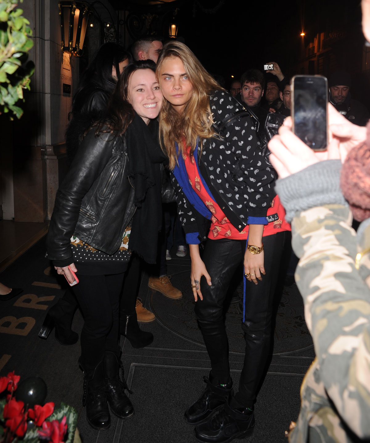 Cara Delevingne at the Le Bristol Hotel