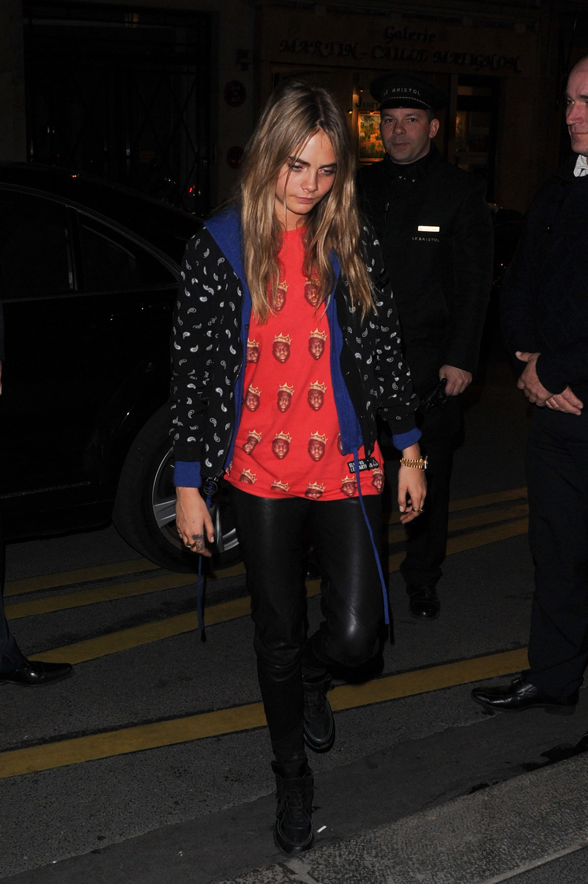 Cara Delevingne at the Le Bristol Hotel