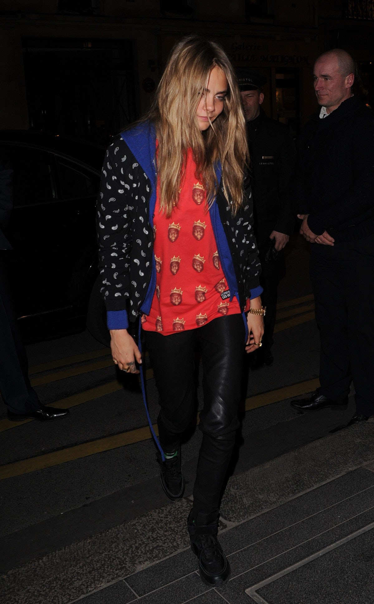 Cara Delevingne at the Le Bristol Hotel