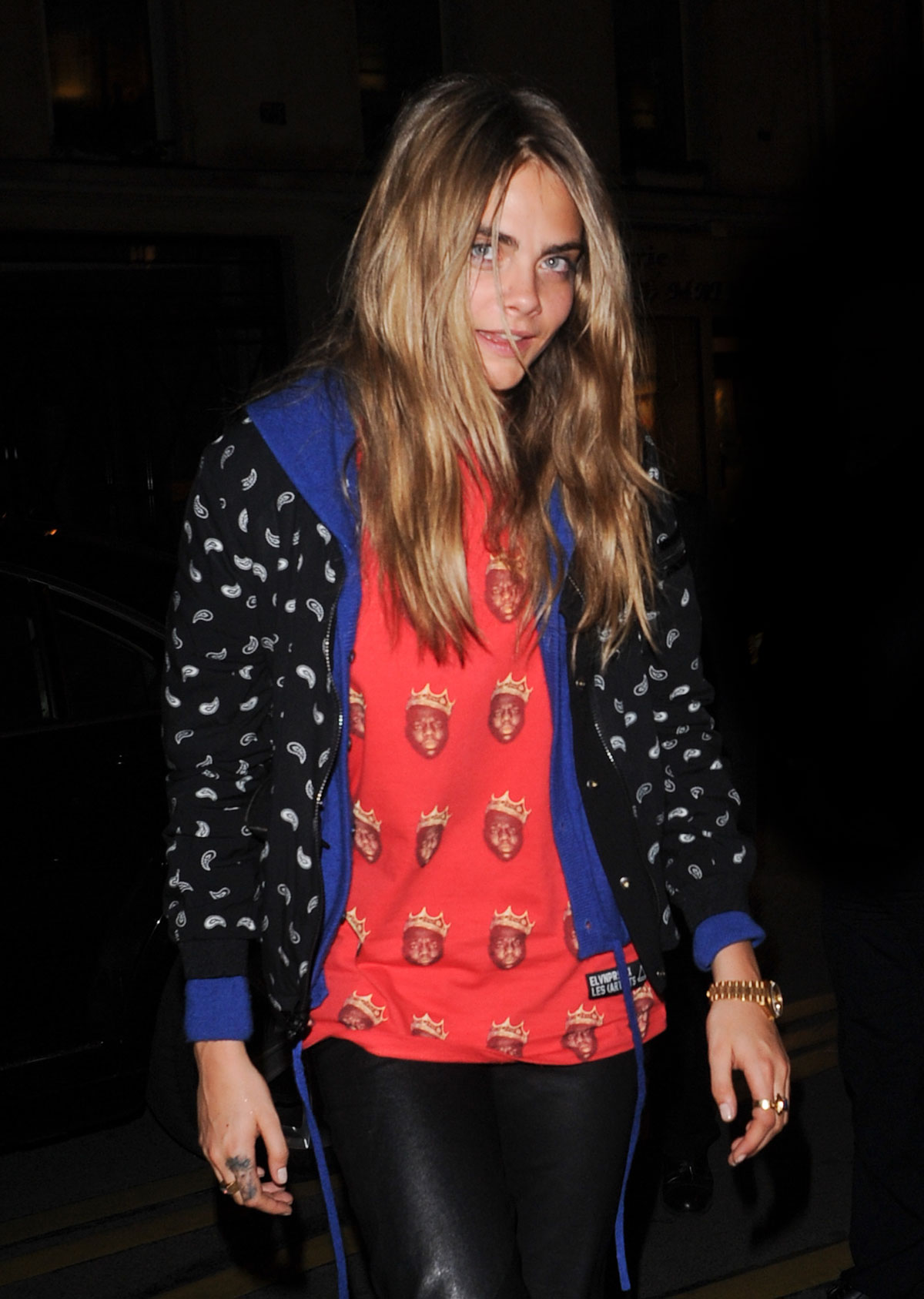 Cara Delevingne at the Le Bristol Hotel