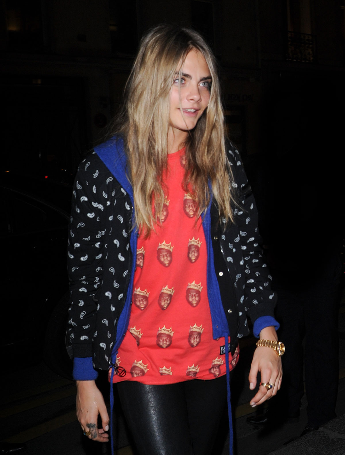 Cara Delevingne at the Le Bristol Hotel