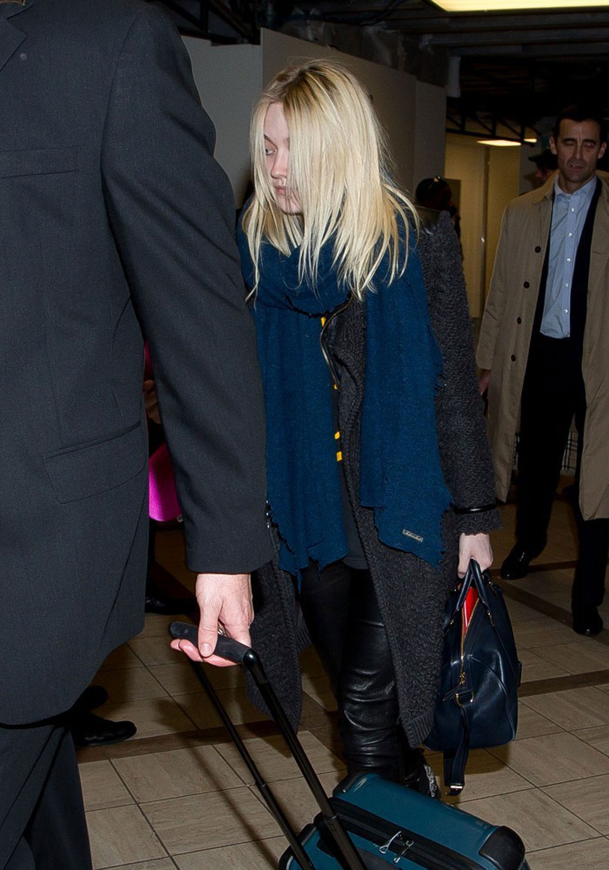 Dakota Fanning at LAX